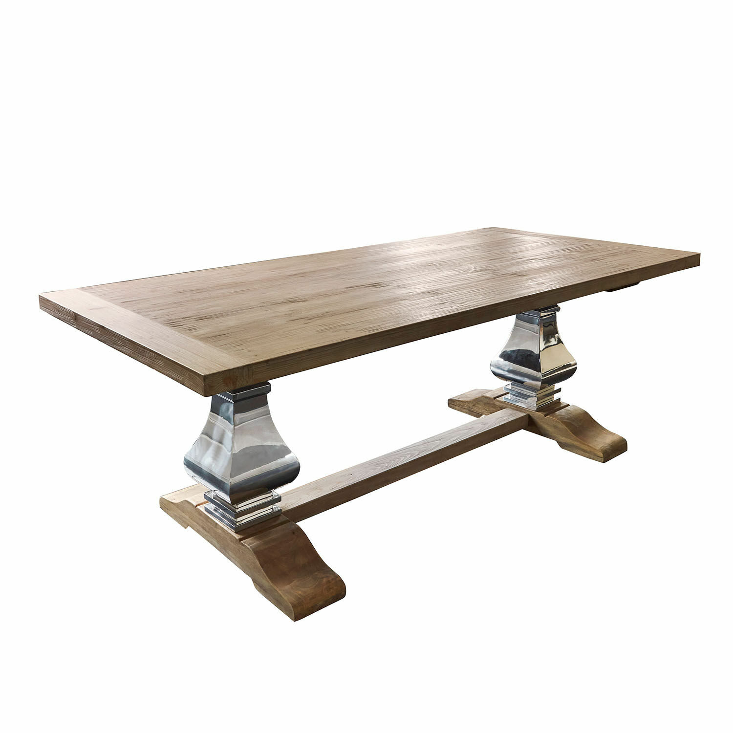 Esstisch Filton Esstisch aus hellem Holz mit Metallbeinen, moderner Stil für das Esszimmer