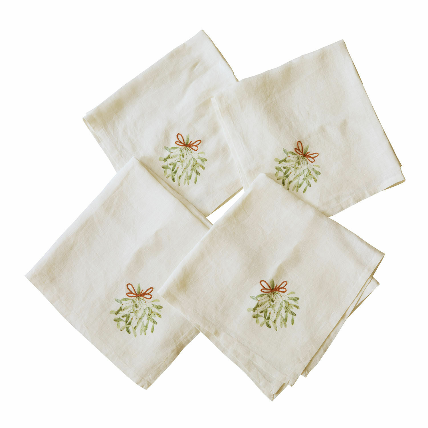Serviette 4er Set Mistletoe