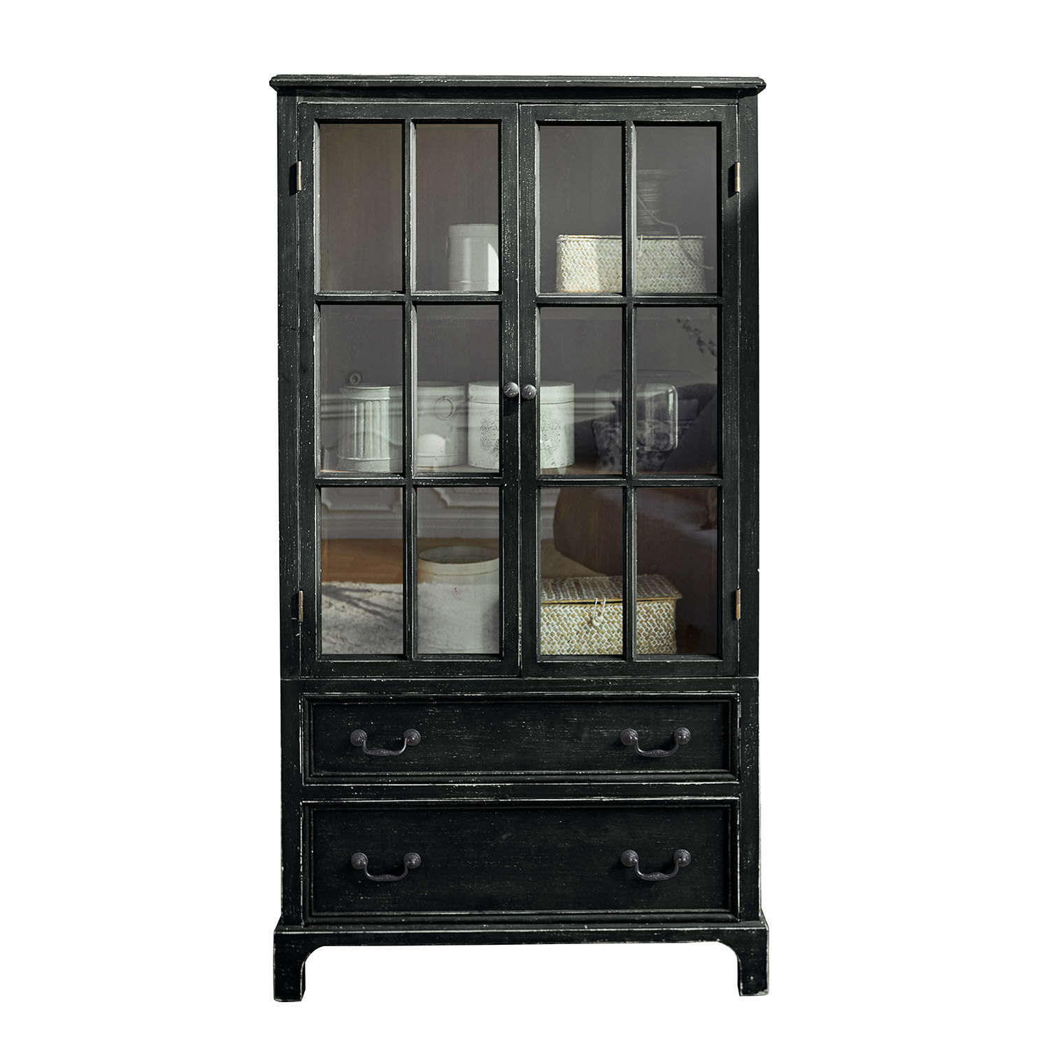 Armario Jarrowfield | negro envejecido | Alto/Ancho/P aprox. 161.5/86/40 cm Armario Jarrowfield | negro envejecido | Alto/Ancho/P aprox. 161.5/86/40 cm