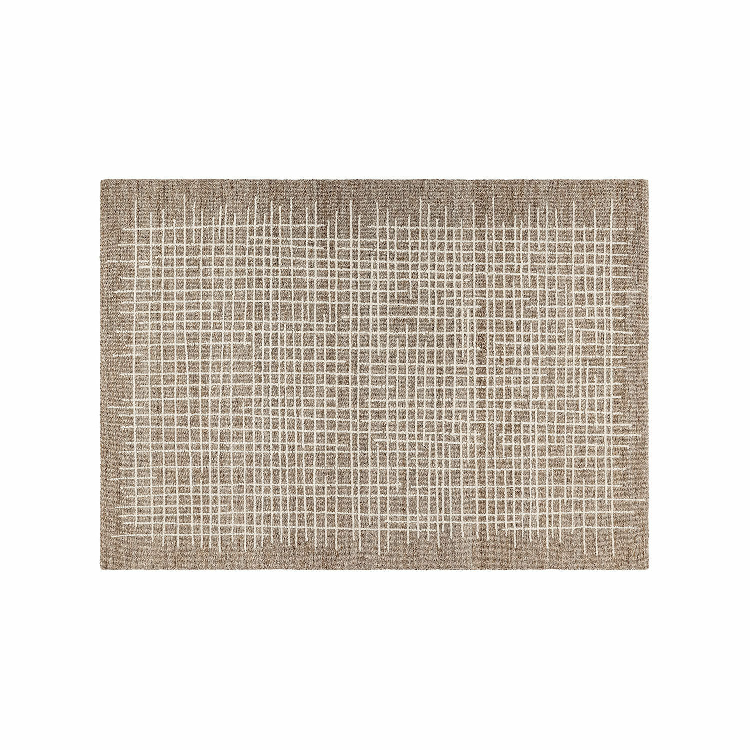 Alfombra Iseralyn |  marrón |  Alto/Ancho aprox. 170/240 cm