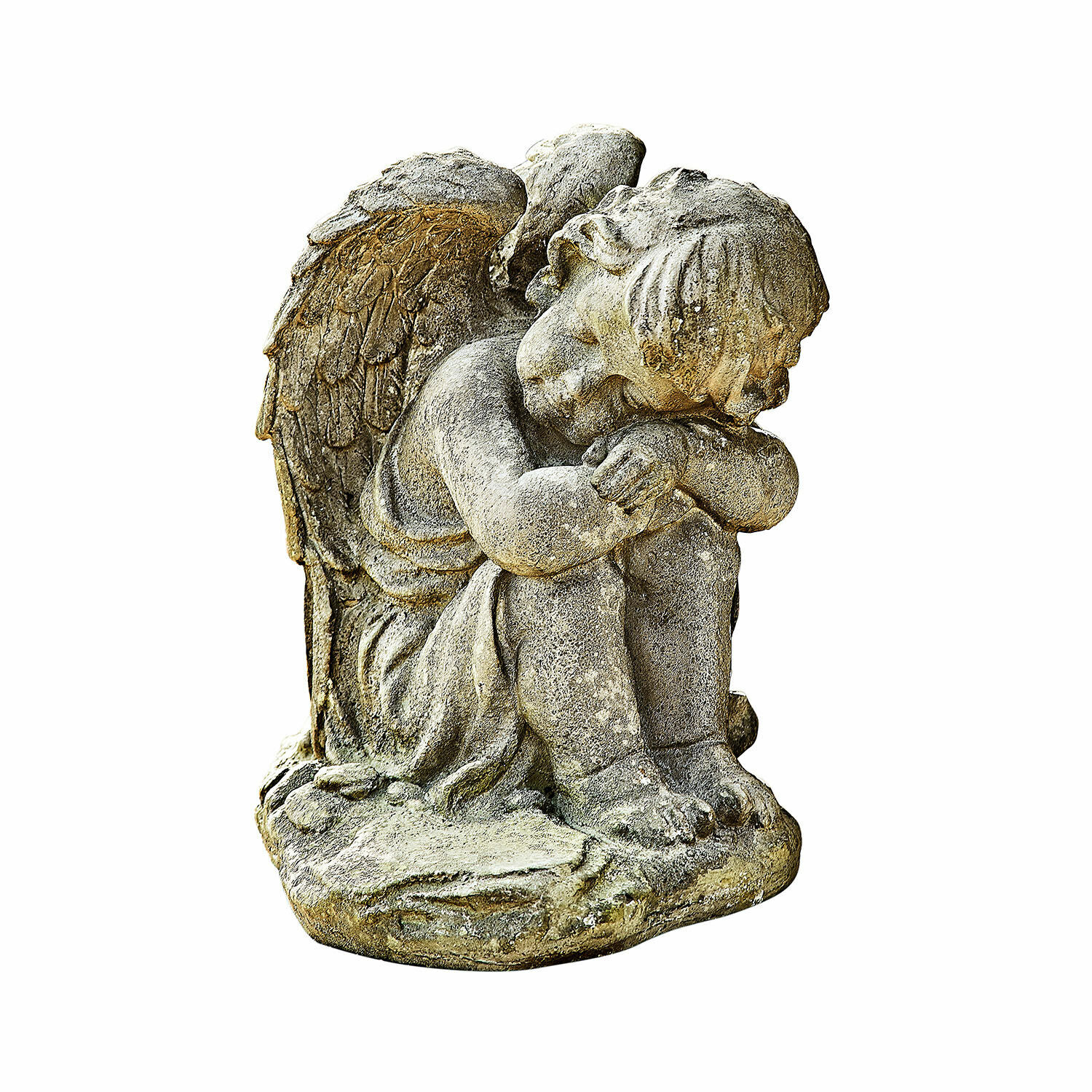 Ángel Bellivon |  gris antiguo |  Alto/Ancho/P aprox. 36/37/27 cm