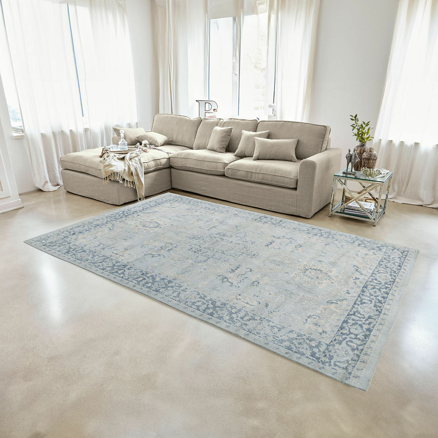 Alfombra Zaylen | gris claro | Alto/Ancho aprox. 140/200 cm Alfombra Zaylen | gris claro | Alto/Ancho aprox. 140/200 cm