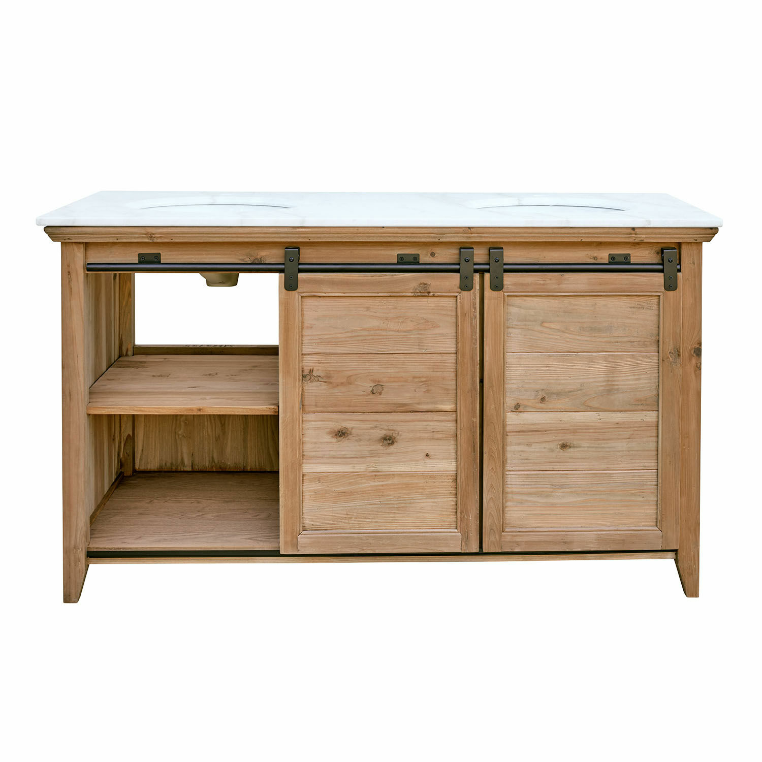 Lavabo doble Montcourt | marrón | Alto/Ancho/P aprox. 87/152/60 cm Lavabo doble Montcourt | marrón | Alto/Ancho/P aprox. 87/152/60 cm