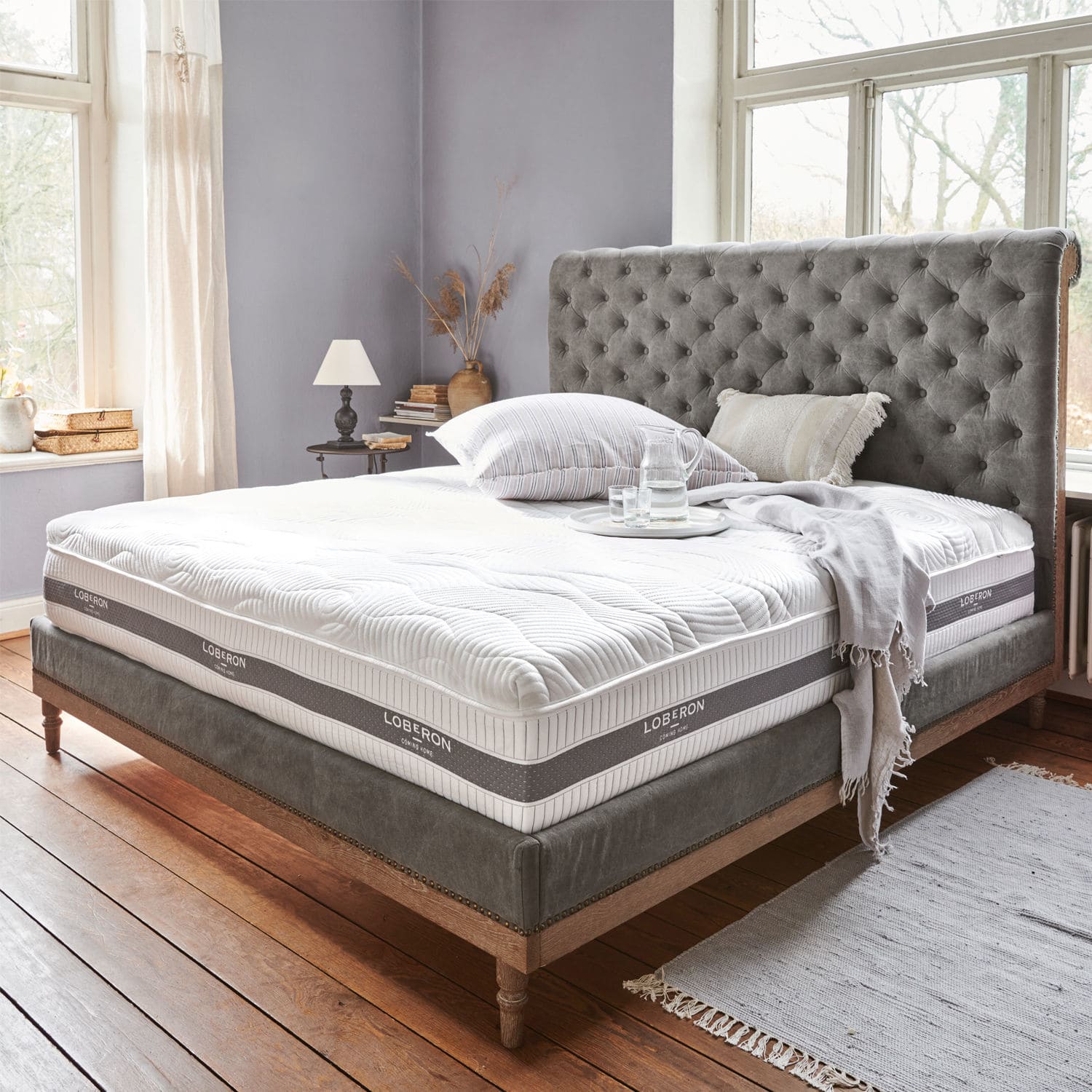 Matras met topper 180x200 Raillimont, Premium kwaliteit, ca. 28 cm dik en met zeven ergonomische ligzones, Geïntegreerde topper van gelschuim voor 
