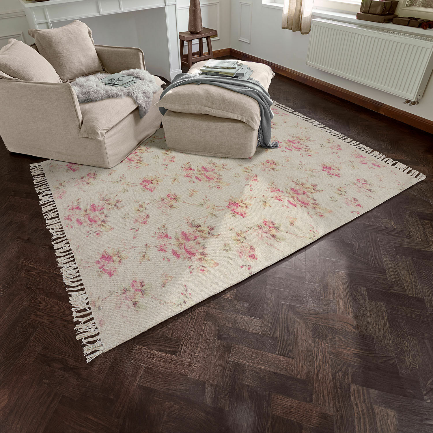 Alfombra Ingvi |  multicolor |  Alto/Ancho aprox. 120/180 cm