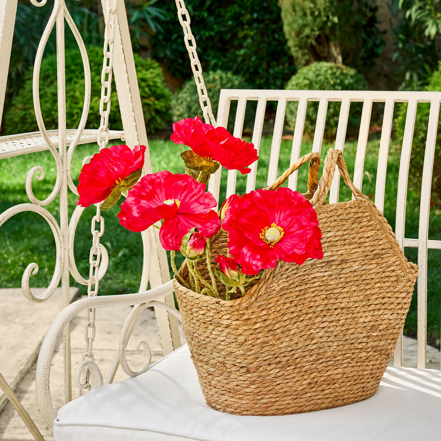 Lot de 4 fleurs décoratives Doravela, Apportent une touche de couleur en un clin d'œil, Envie de couleur ? Optez pour ce rouge éclatant !, Coquelicots
