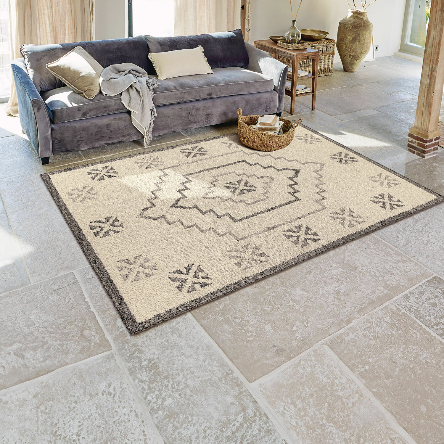 Alfombra Xerven | gris/blanco | Alto/Ancho aprox. 170/240 cm Alfombra Xerven | gris/blanco | Alto/Ancho aprox. 170/240 cm