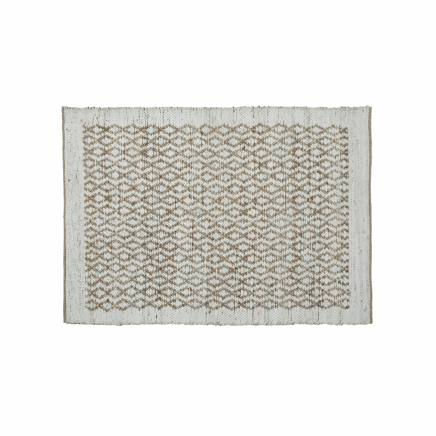 Alfombra reversible Amhara | marrón/blanco | Alto/Ancho aprox. 140/200 cm Alfombra reversible Amhara | marrón/blanco | Alto/Ancho aprox. 140/200 cm