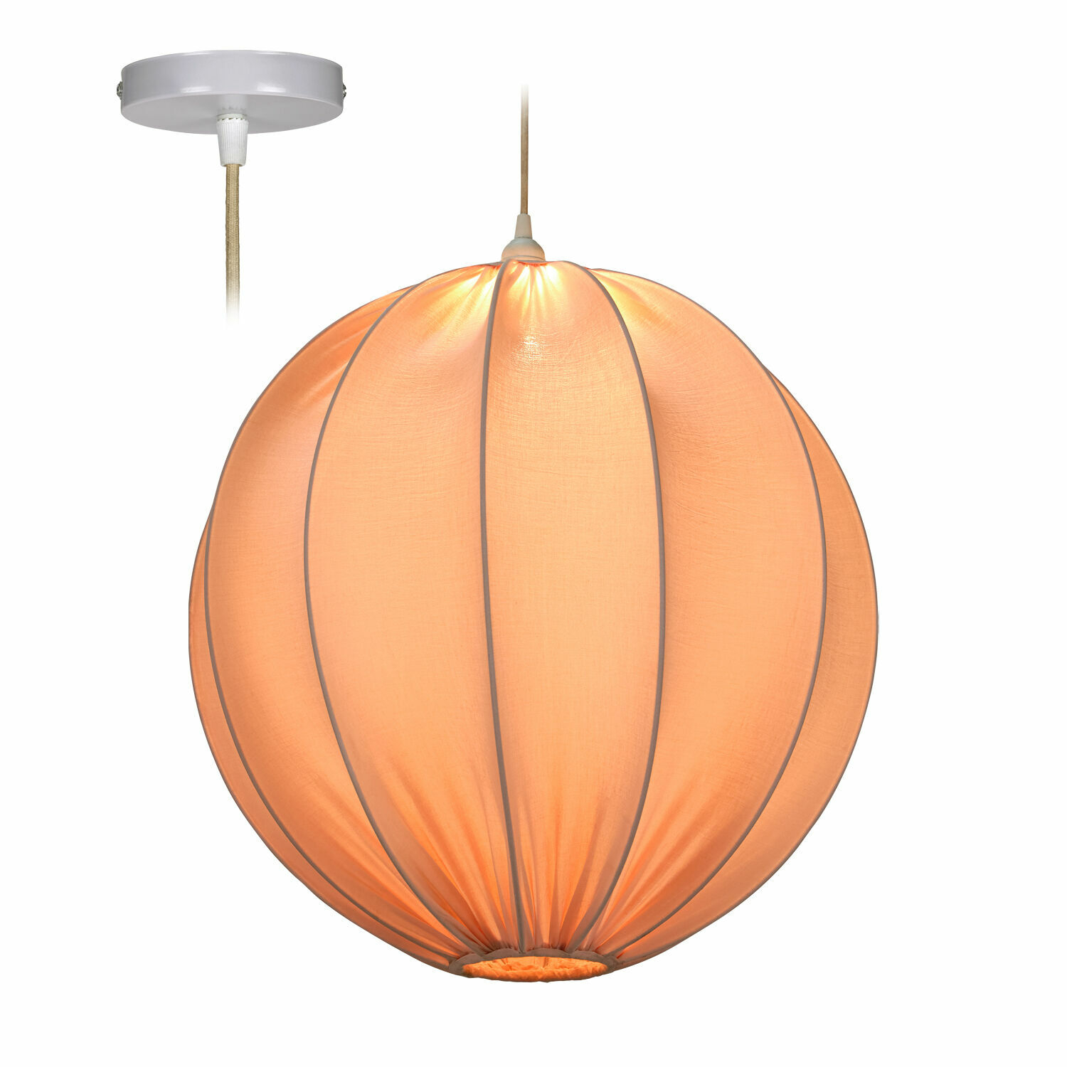 Lámpara colgante Lisonne | rosa | Alto/Ø aprox. 50/50 cm Lámpara colgante Lisonne | rosa | Alto/Ø aprox. 50/50 cm