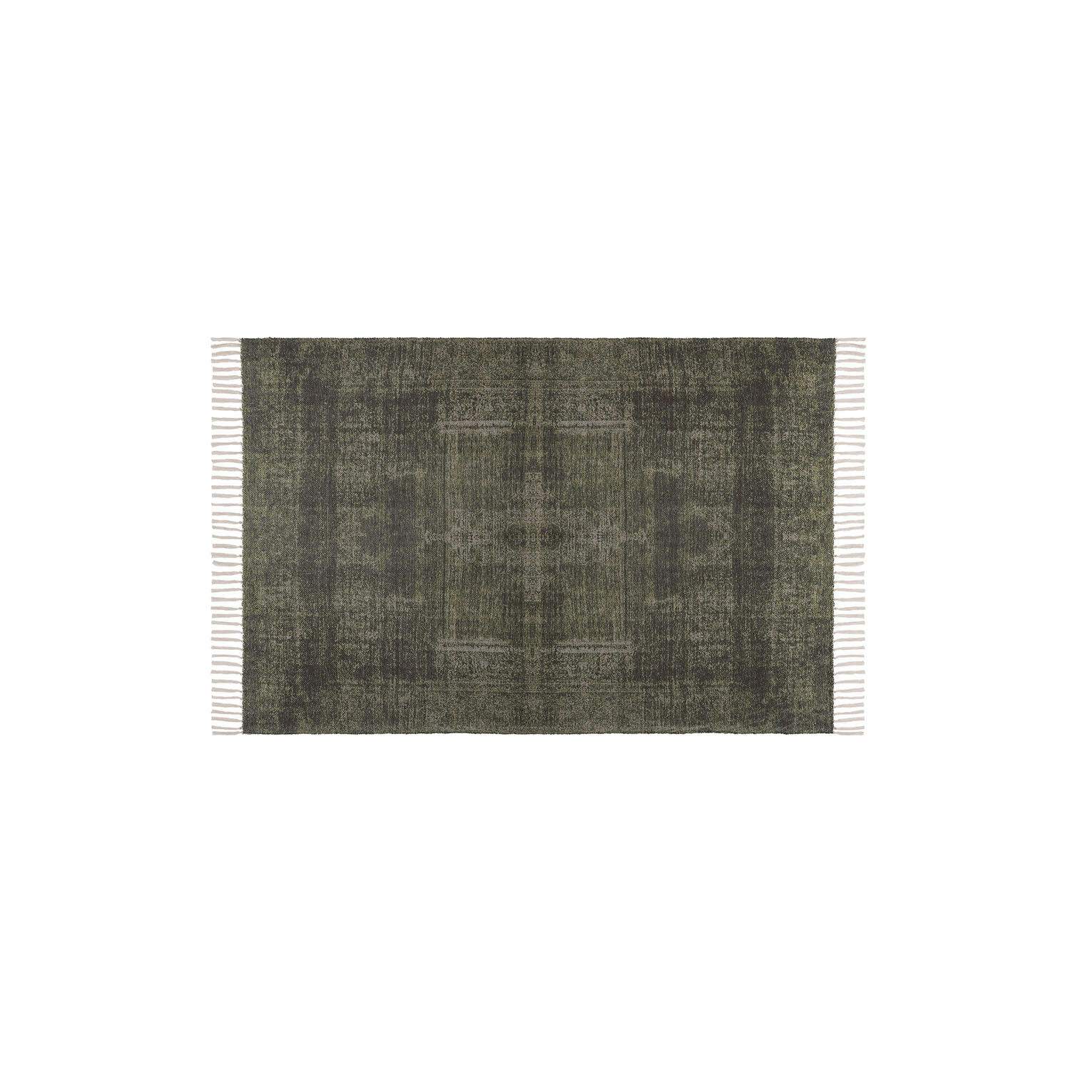 Alfombra para interior y exterior Belaric |  negro/verde |  Alto/Ancho aprox. 140/200 cm