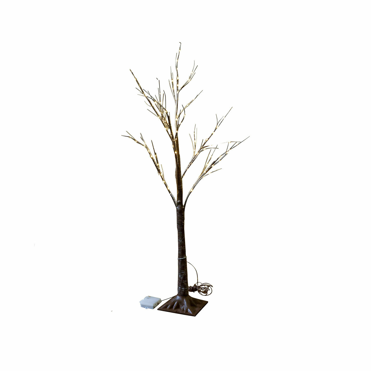 Árbol LED Valonique | marrón/blanco | Alto/Ø aprox. 120/18 cm Árbol LED Valonique | marrón/blanco | Alto/Ø aprox. 120/18 cm