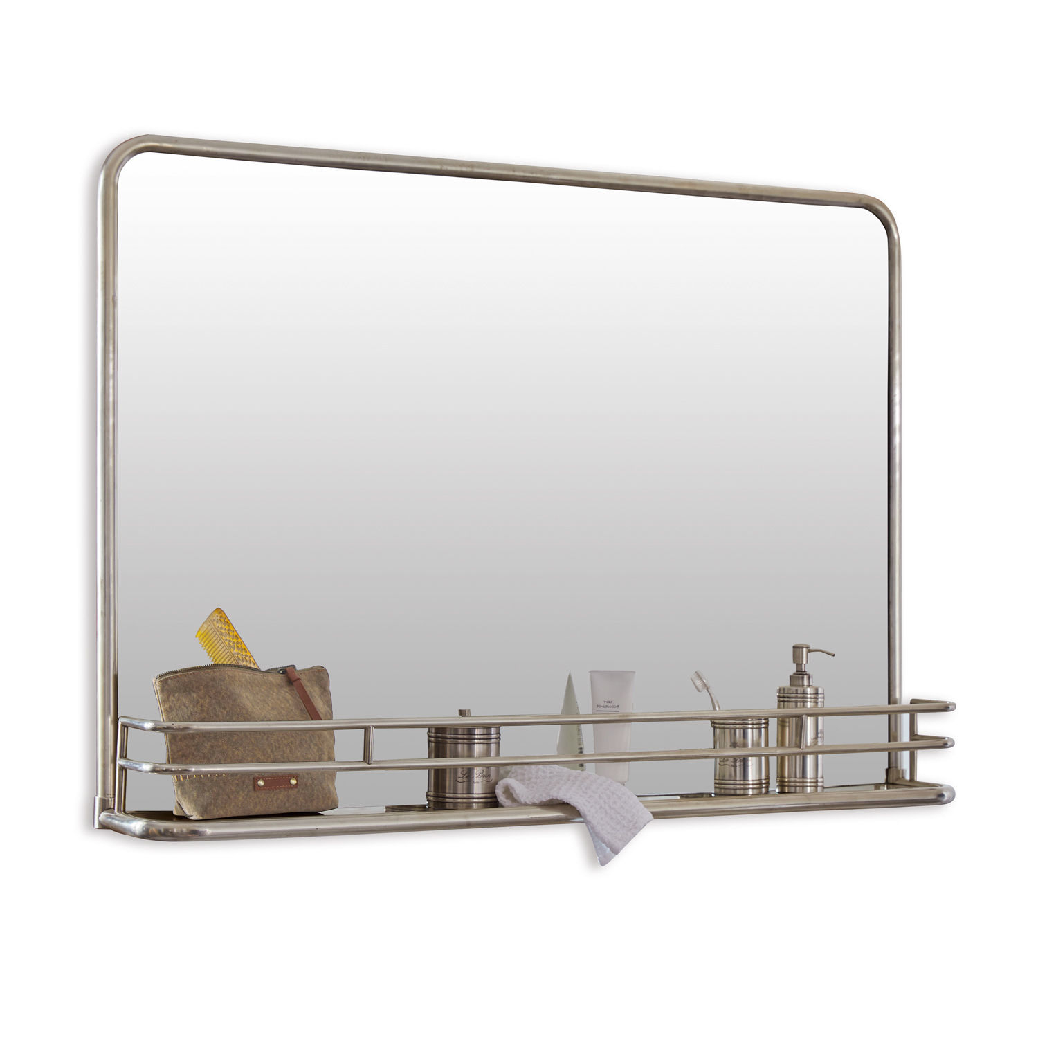 Espejo Opoli | plata/claro | Alto/Ancho/P aprox. 85/120/18 cm Espejo Opoli | plata/claro | Alto/Ancho/P aprox. 85/120/18 cm