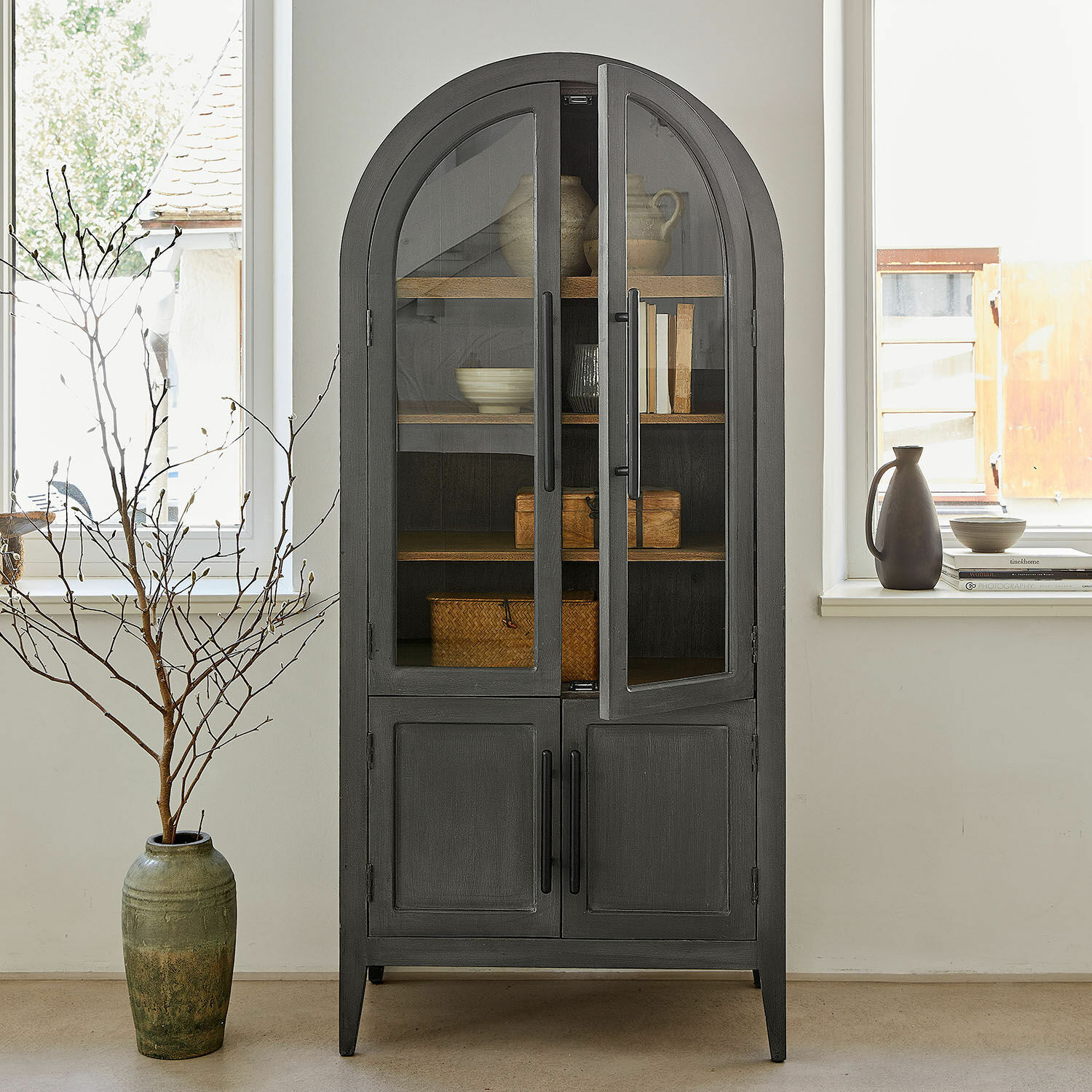 Armario Chaloraine | gris antiguo | Alto/Ancho/P aprox. 180/80/45 cm Armario Chaloraine | gris antiguo | Alto/Ancho/P aprox. 180/80/45 cm
