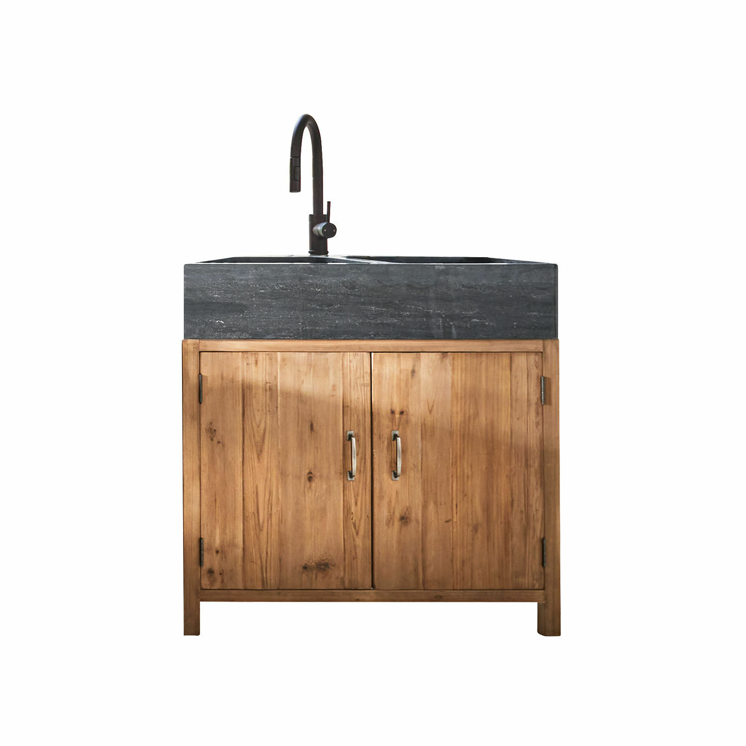 Set de 4 módulos de cocina Sunnybrook | marrón/gris | Alto/Ancho/P aprox. 87/370/63 cm Set de 4 módulos de cocina Sunnybrook | marrón/gris | Alto/Ancho/P aprox. 87/370/63 cm