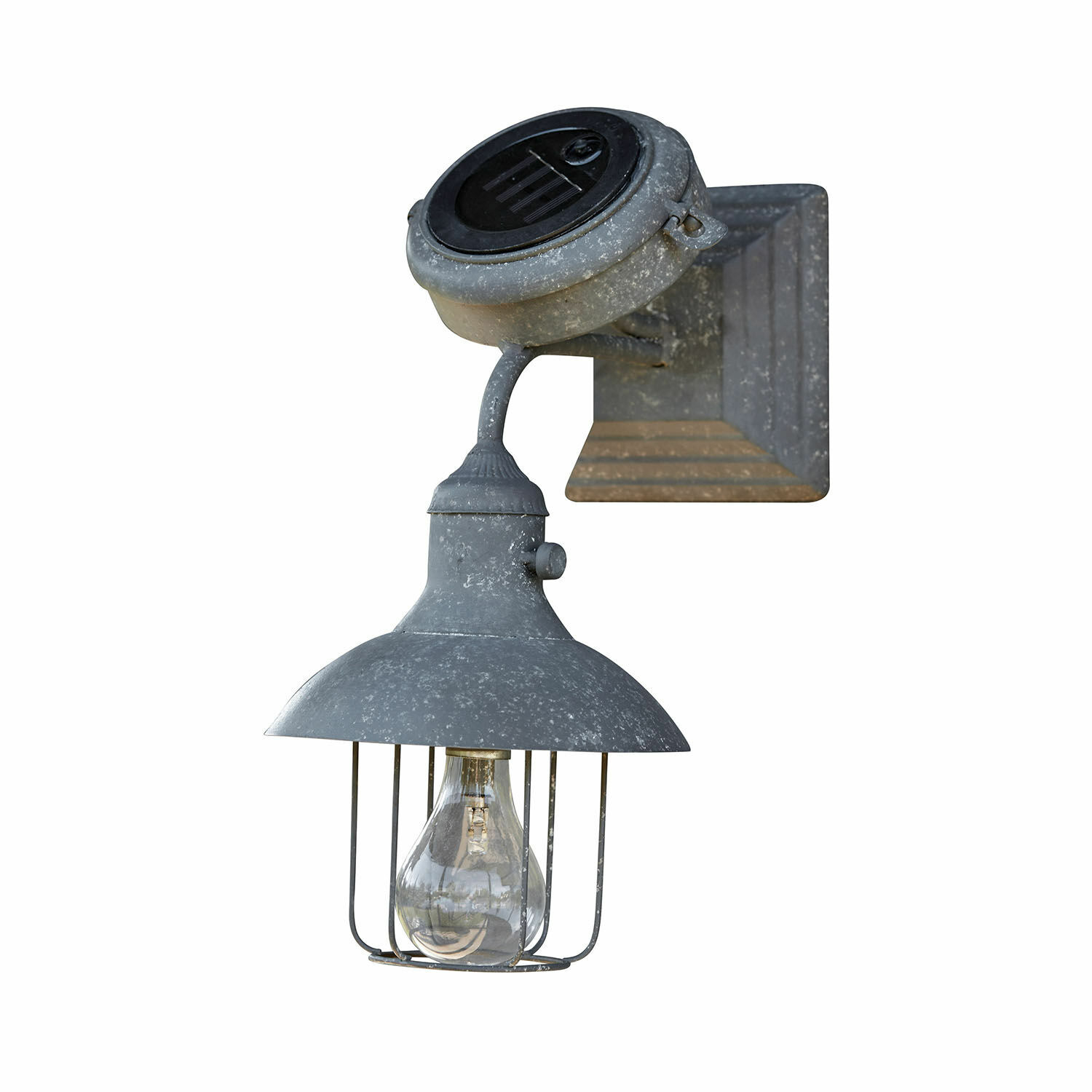 Farol solar de pared Anniviers | gris antiguo | Alto/Ancho/P aprox. 34.5/25/17 cm Farol solar de pared Anniviers | gris antiguo | Alto/Ancho/P aprox. 34.5/25/17 cm