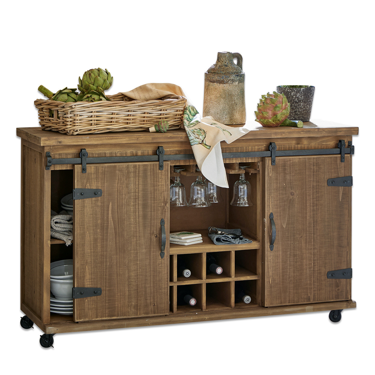 Cómoda Grasse | marrón envejecido | Alto/Ancho/P aprox. 75/123/41 cm Cómoda Grasse | marrón envejecido | Alto/Ancho/P aprox. 75/123/41 cm