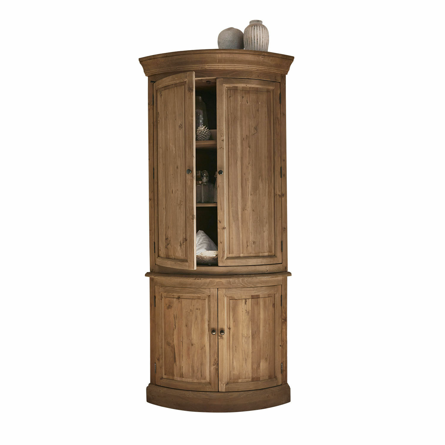 Armario esquinero Alderwick |  marrón |  Alto/Ancho/P aprox. 210/67/67 cm