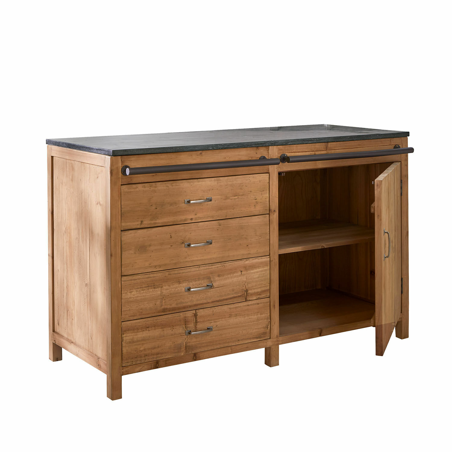Armario de cocina Sunnybrook | marrón/gris | Alto/Ancho/P aprox. 87/140/63 cm Armario de cocina Sunnybrook | marrón/gris | Alto/Ancho/P aprox. 87/140/63 cm