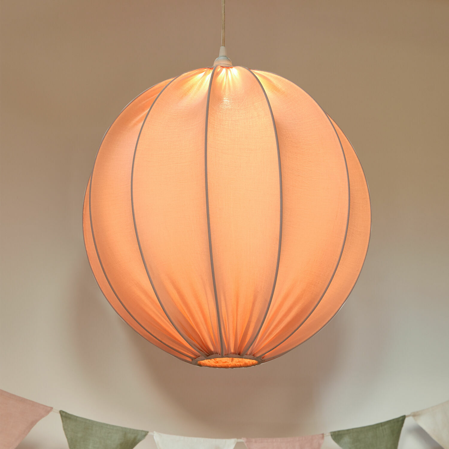 Lámpara colgante Lisonne | rosa | Alto/Ø aprox. 50/50 cm Lámpara colgante Lisonne | rosa | Alto/Ø aprox. 50/50 cm