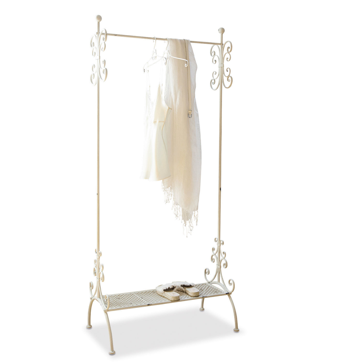 Armario Épinay |  blanco envejecido |  Alto/Ancho/P aprox. 179/79/43 cm