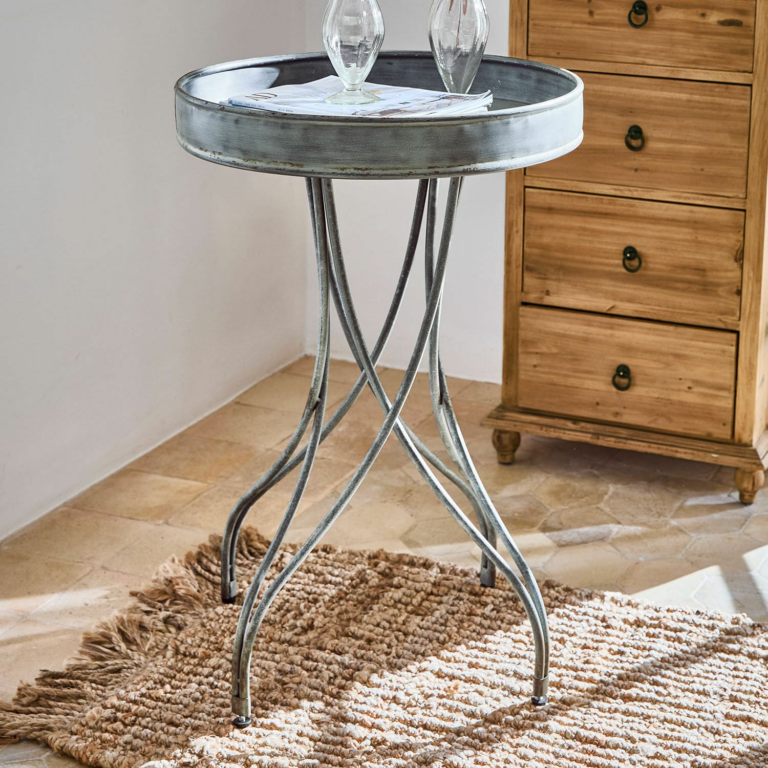 Mesa auxiliar Nuagette | gris antiguo | Alto/Ø aprox. 81/53.5 cm Mesa auxiliar Nuagette | gris antiguo | Alto/Ø aprox. 81/53.5 cm