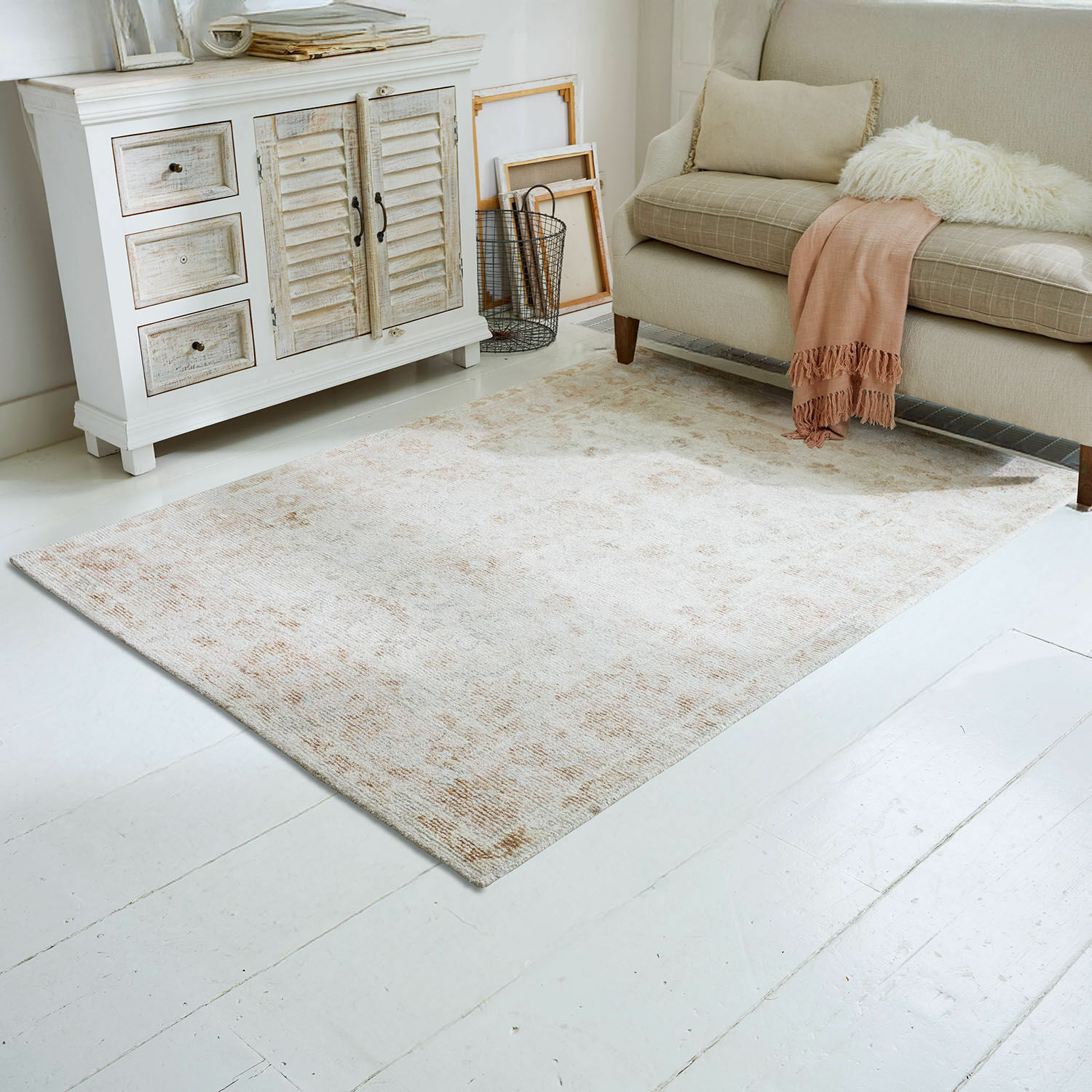 Alfombra Fornale | crema/marrón | Alto/Ancho aprox. 140/200 cm Alfombra Fornale | crema/marrón | Alto/Ancho aprox. 140/200 cm