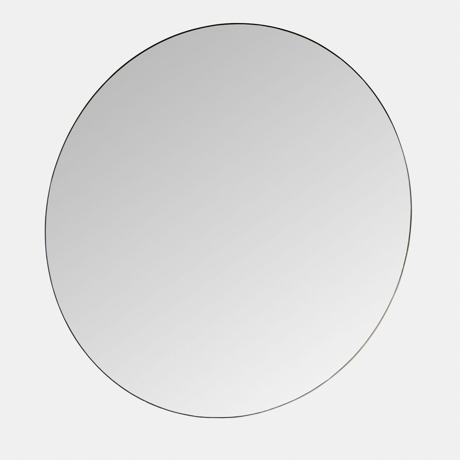 Runder rahmenloser Spiegel mit minimalistischem Design, ideal für moderne Wohnräume