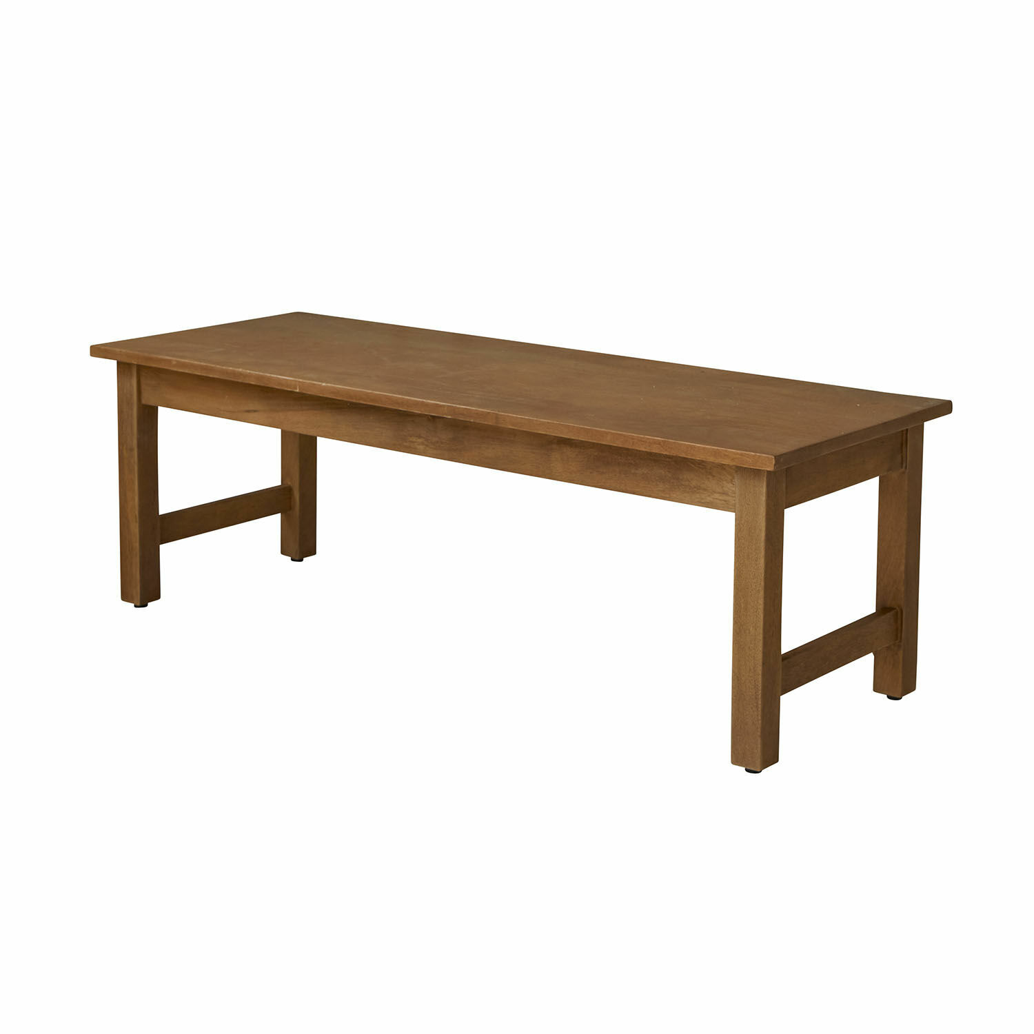 Schlichter brauner Holztisch mit stabiler Konstruktion, ideal für Esszimmer