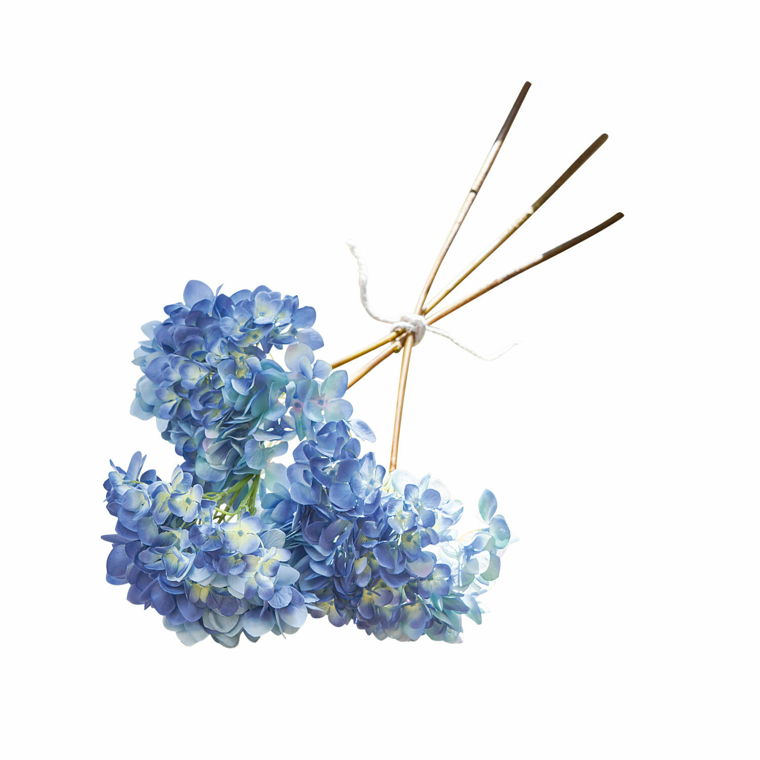 3-teiliges Deko-Blumen-Set Amarante in Blau und Grün, künstliche Blumen für Wohnraum