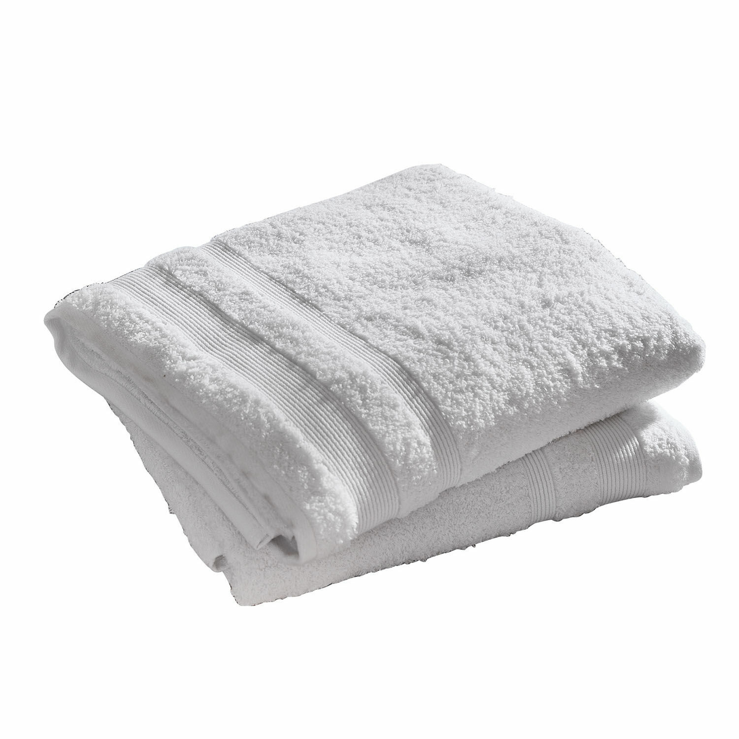 weiß 2er Set weiße Badetücher aus weicher Baumwolle, ideal für Badezimmer und Wellness