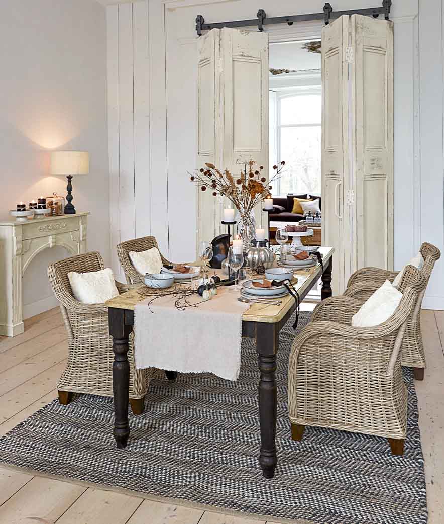 Zwischen Rattan und Kürbis