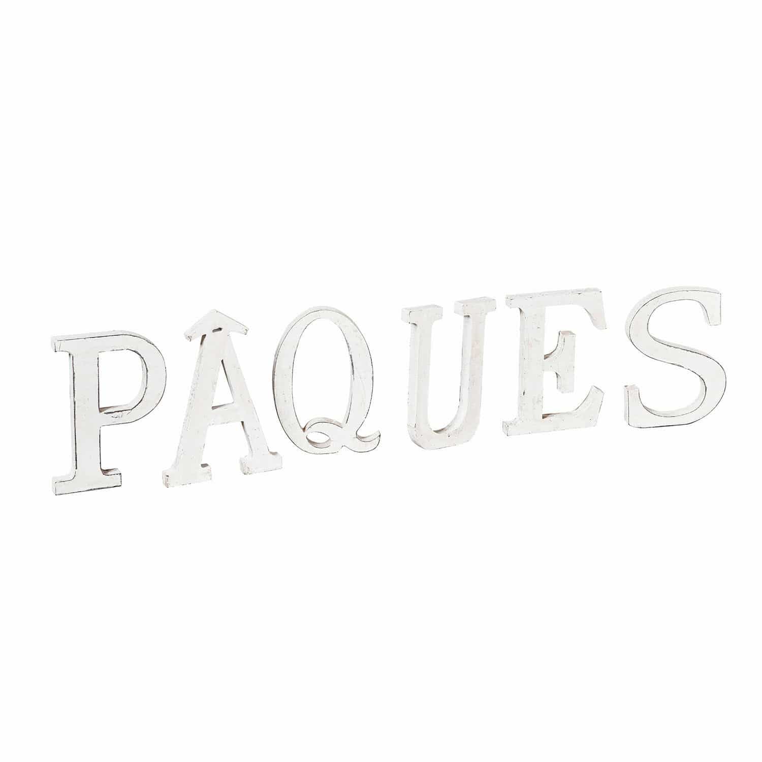 Deko-Buchstaben PAQUES 