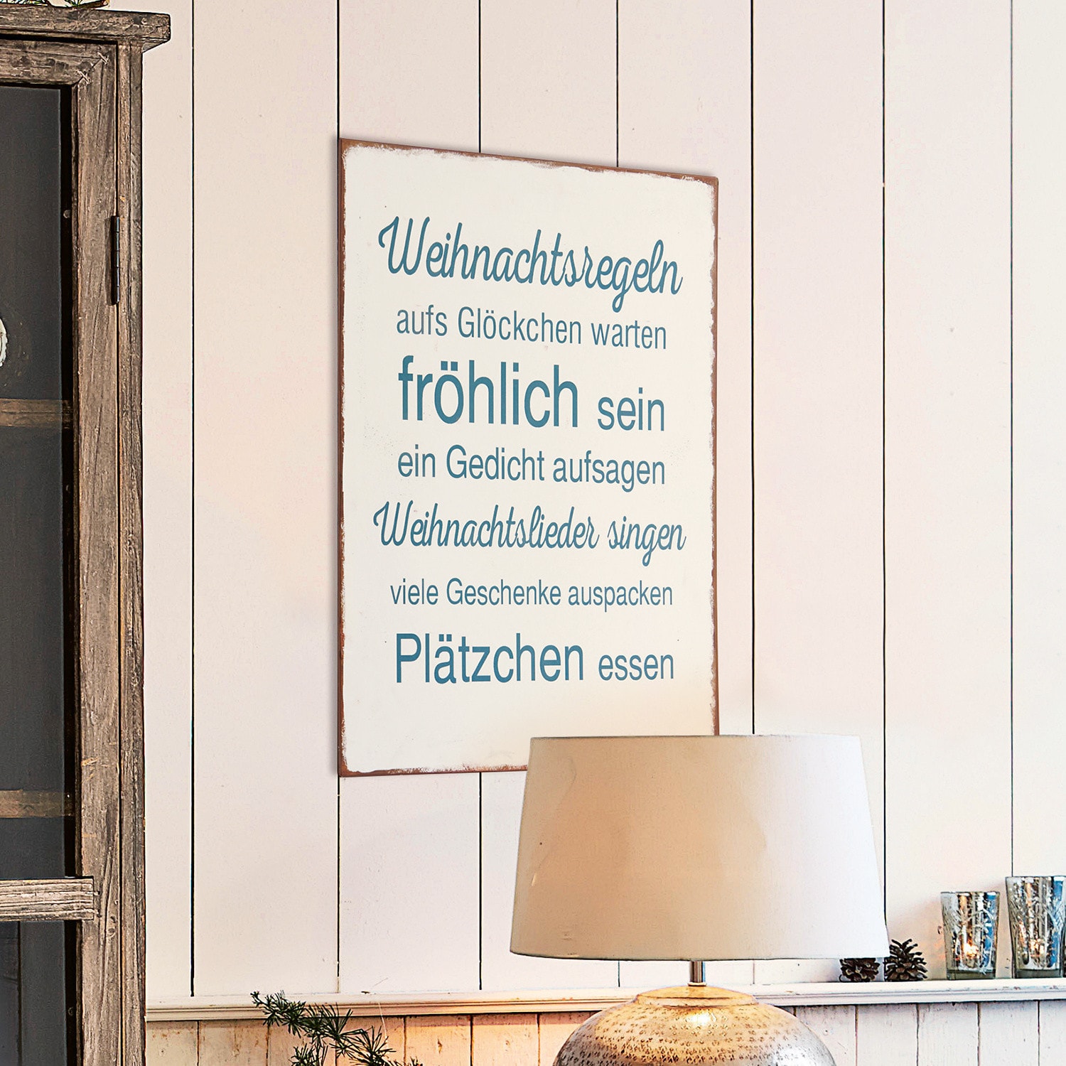Deko-Schild Weihnachtszeit