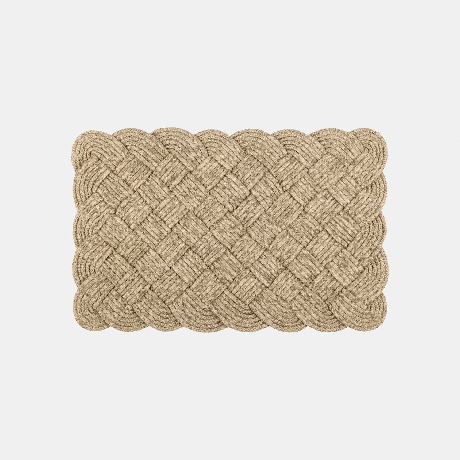 Fußmatte Harman Geflochtener Teppich aus Naturseil in Beige- und Brauntönen, dekorativer Bodenbelag