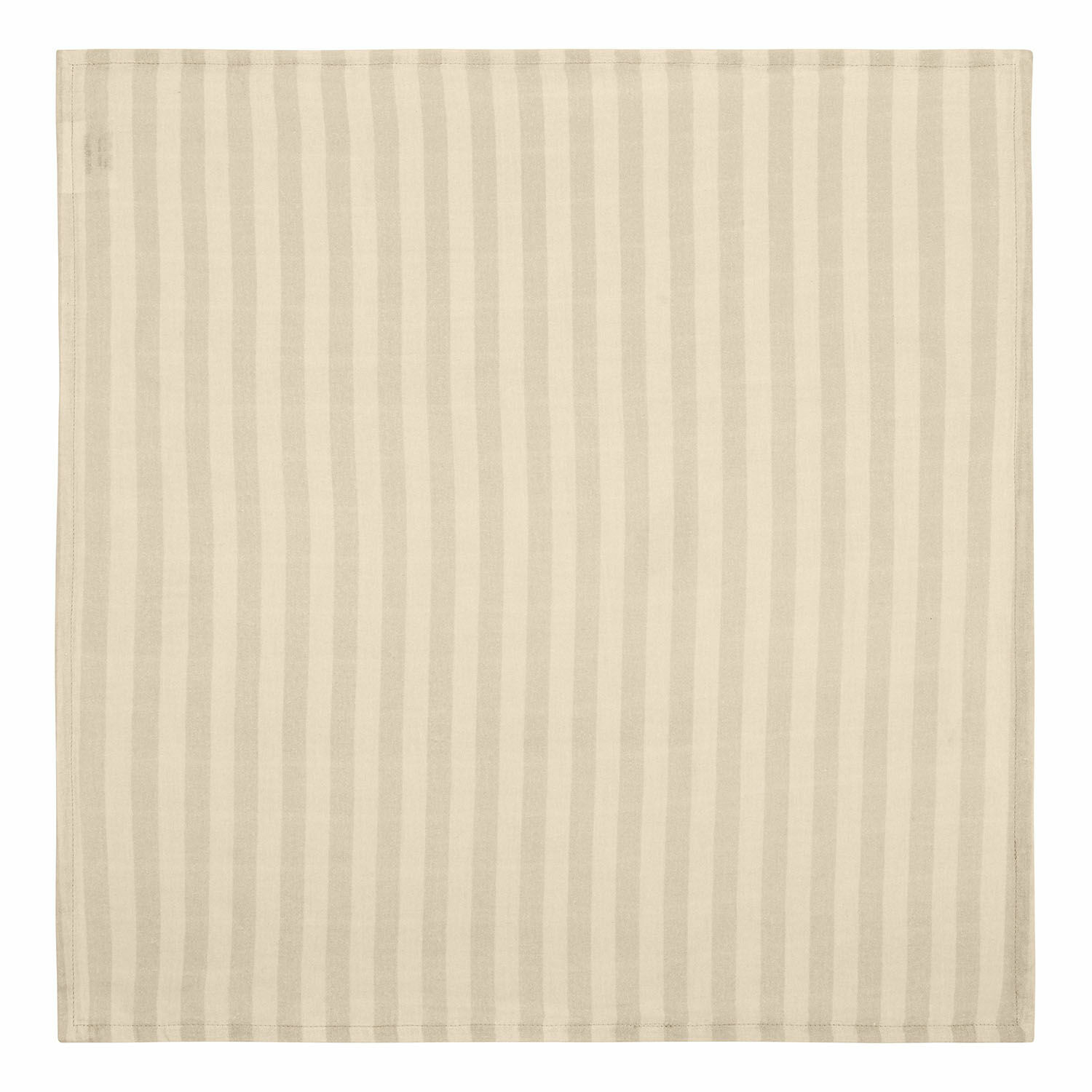 Beige Baumwoll-Serviette mit Streifen, hochwertige Tischdekoration, Küchenstoff