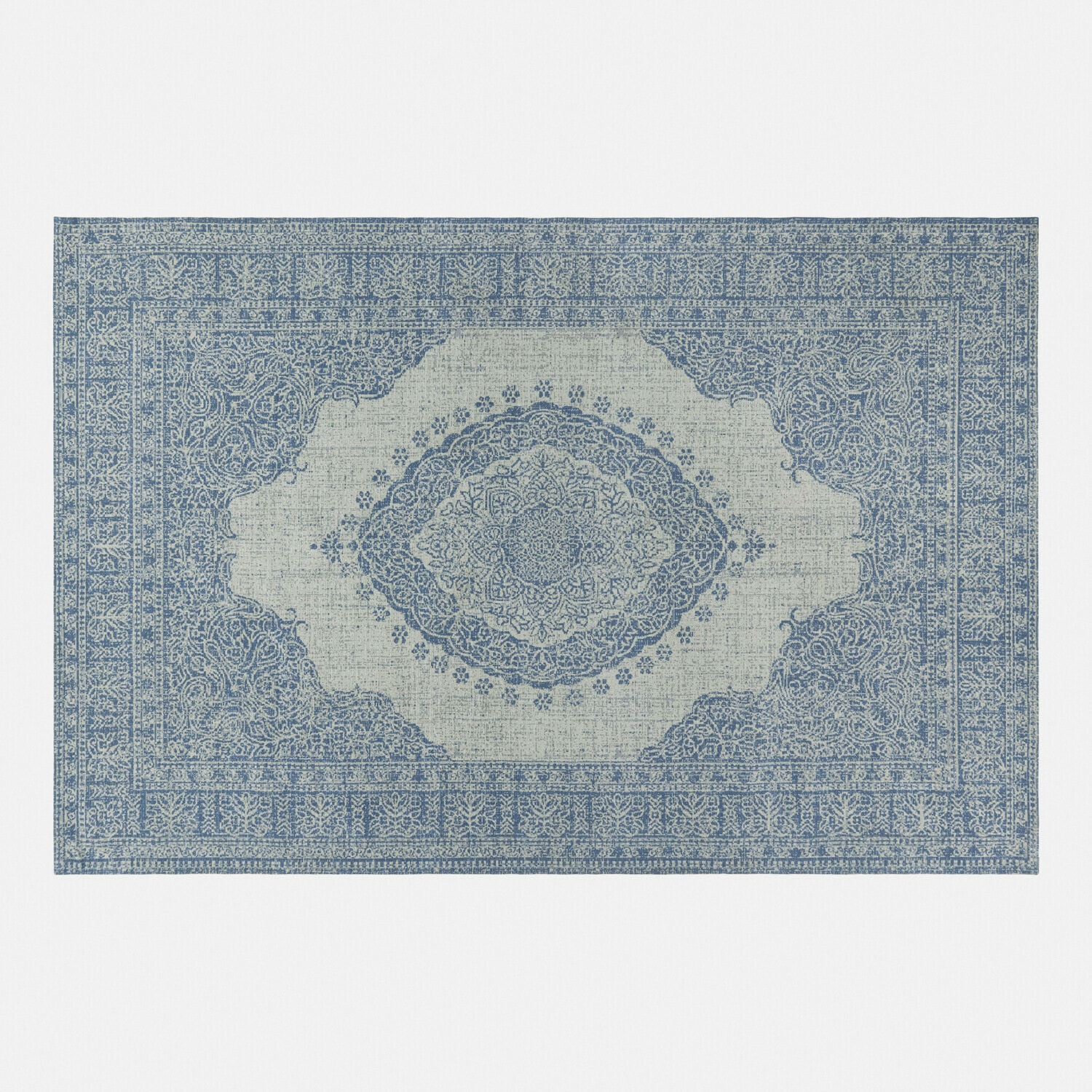 Teppich Valecrest Orientalischer Teppich mit blau-grauem Muster, dekorativ und stilvoll für Wohnzimmer