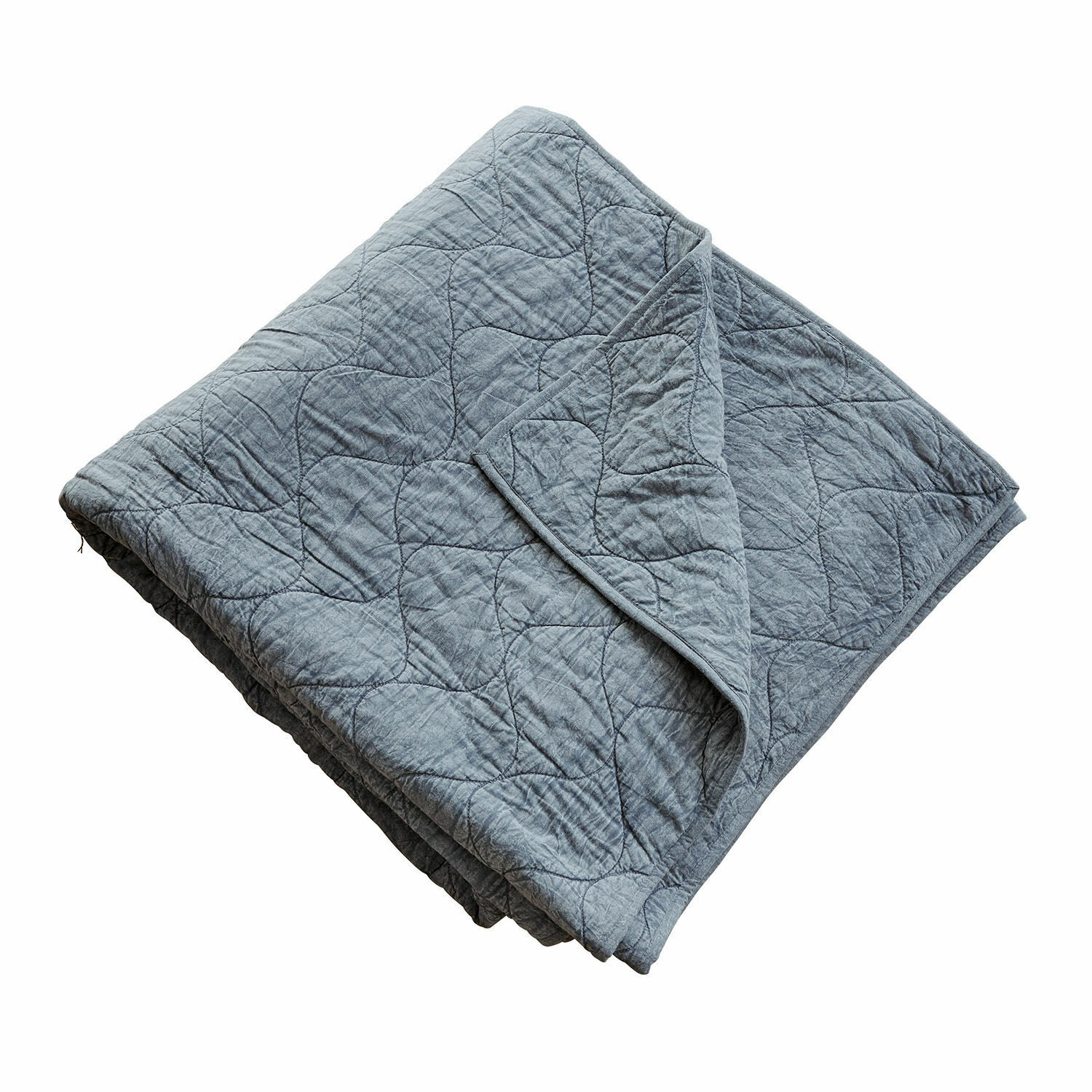 Grau gesteppte Decke aus weichem Material, ideal für Schlafzimmerdekoration und Komfort