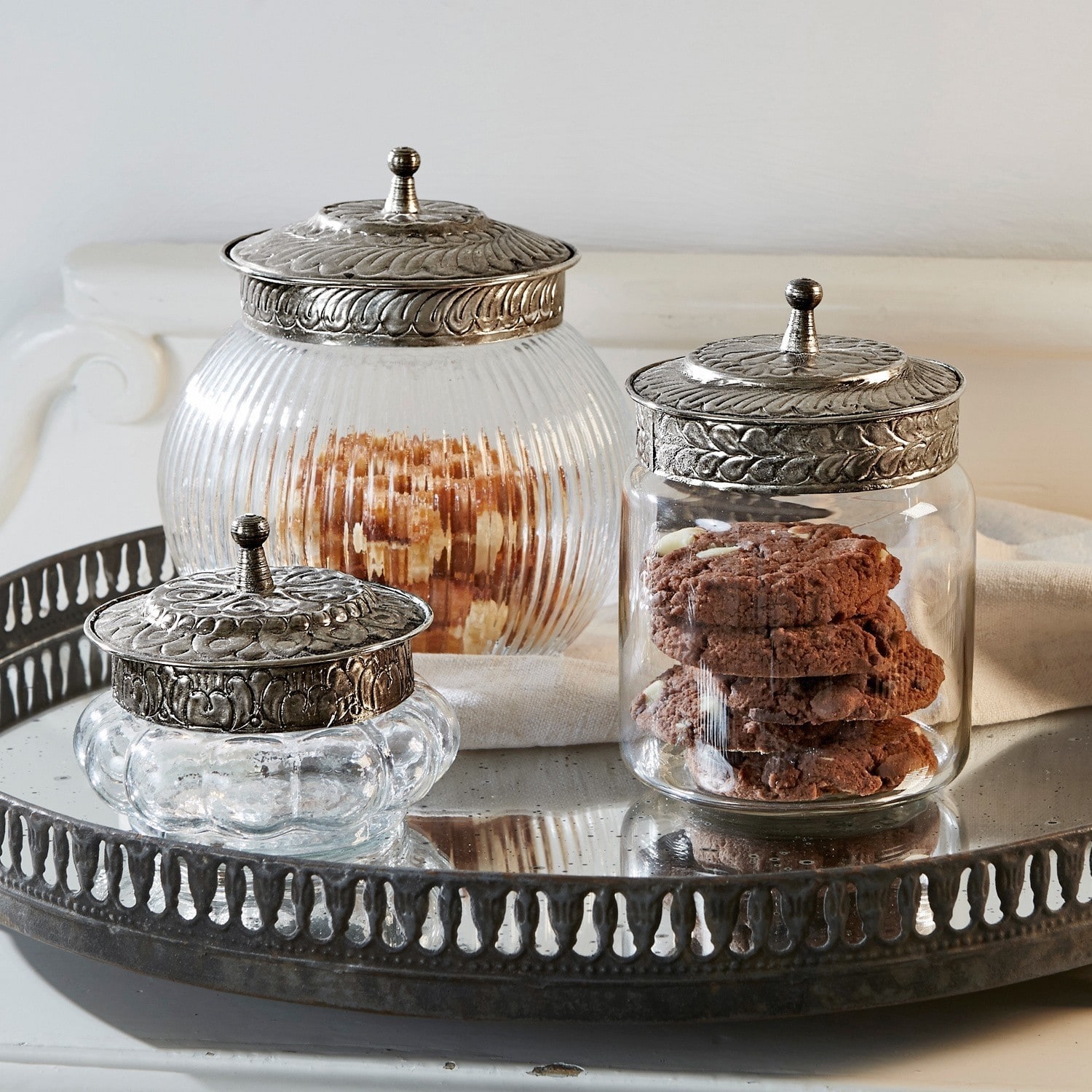 Lot de 3 bonbonnières Plévin