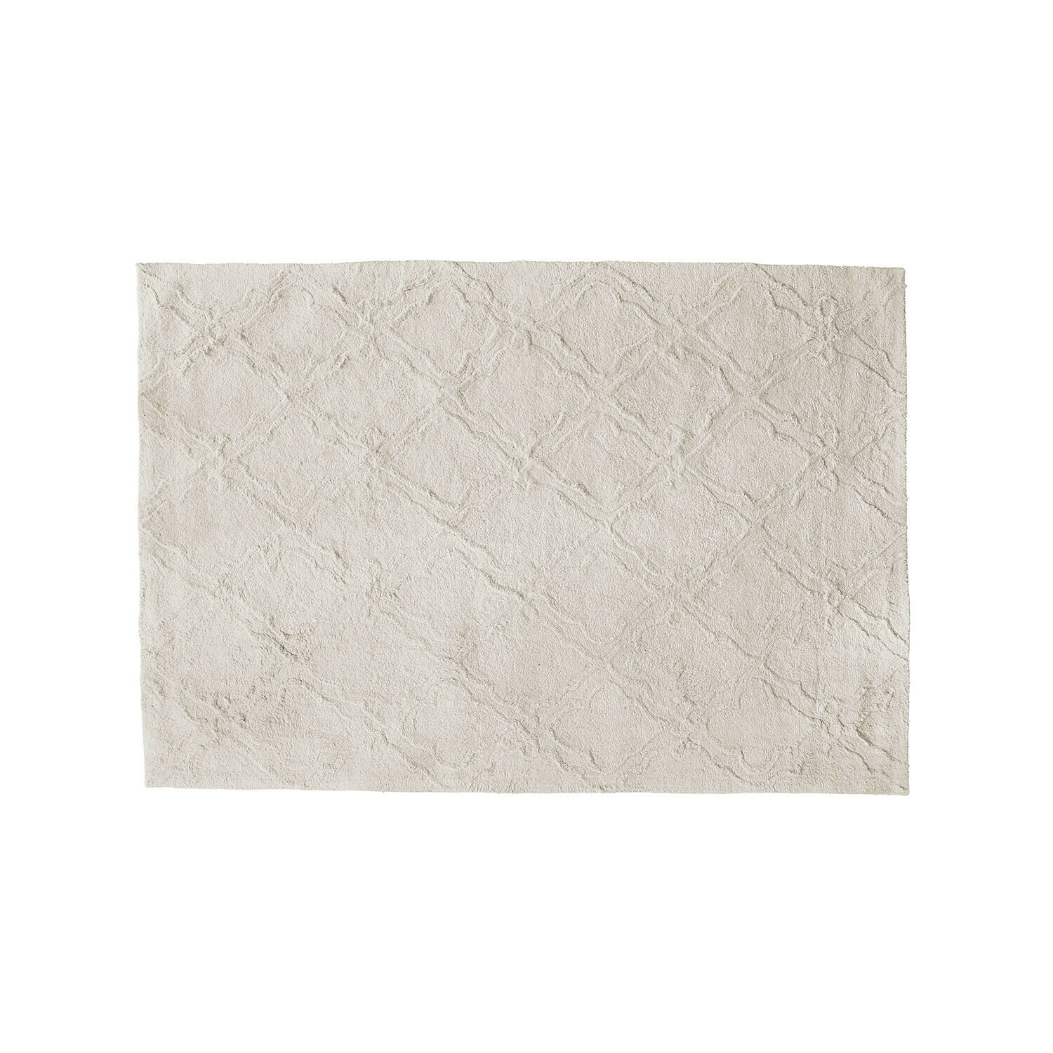 Teppich Petrus Beigefarbener Teppich aus weichem Material mit dezentem geometrischem Muster, ideal fürs Wohnzimmer