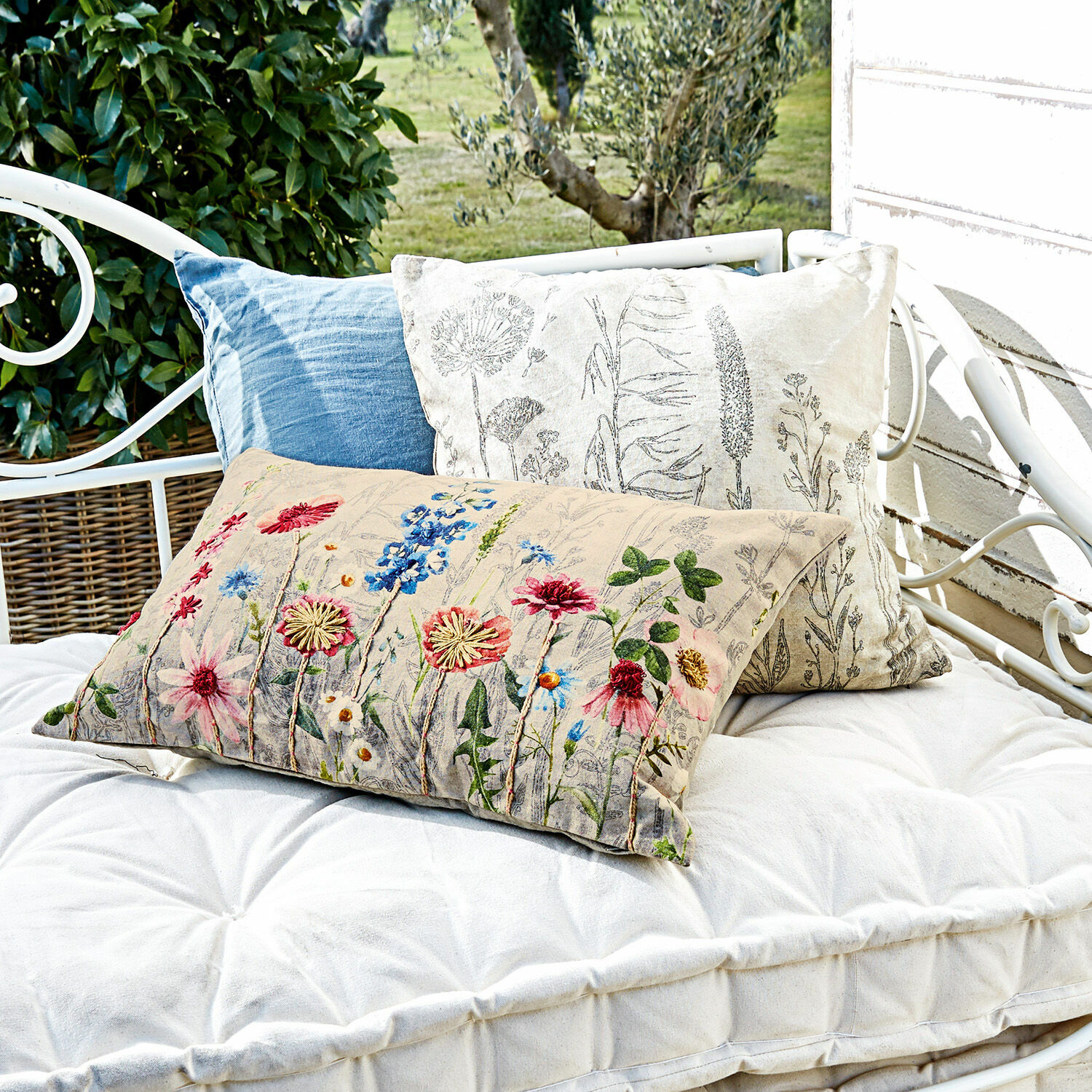Lot de 2 housses de coussins Eleonoire Lot de 2 housses de coussins Eleonoire