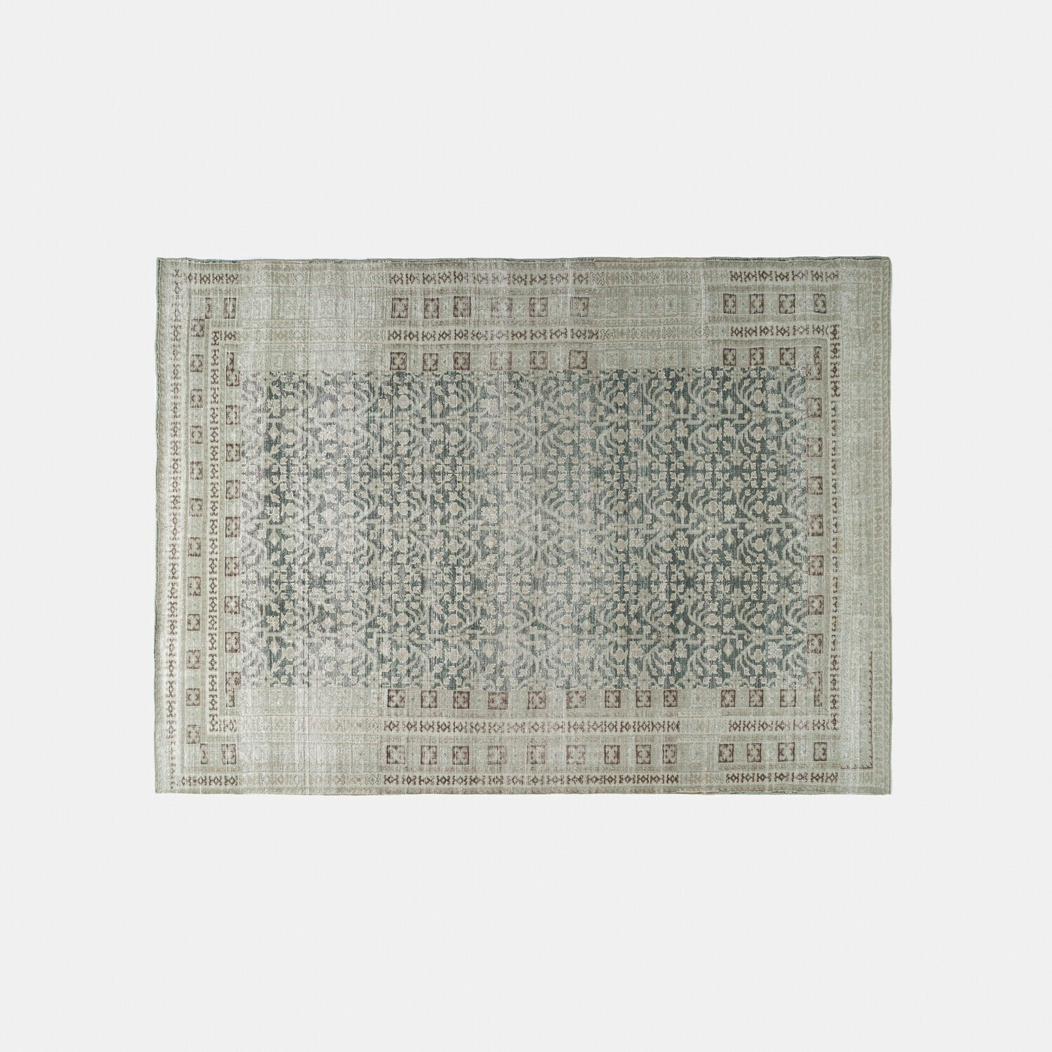 Teppich Nadimah Teppich mit grauem und beigem Muster, weiches Material, stilvolle Wohnzimmerdekoration