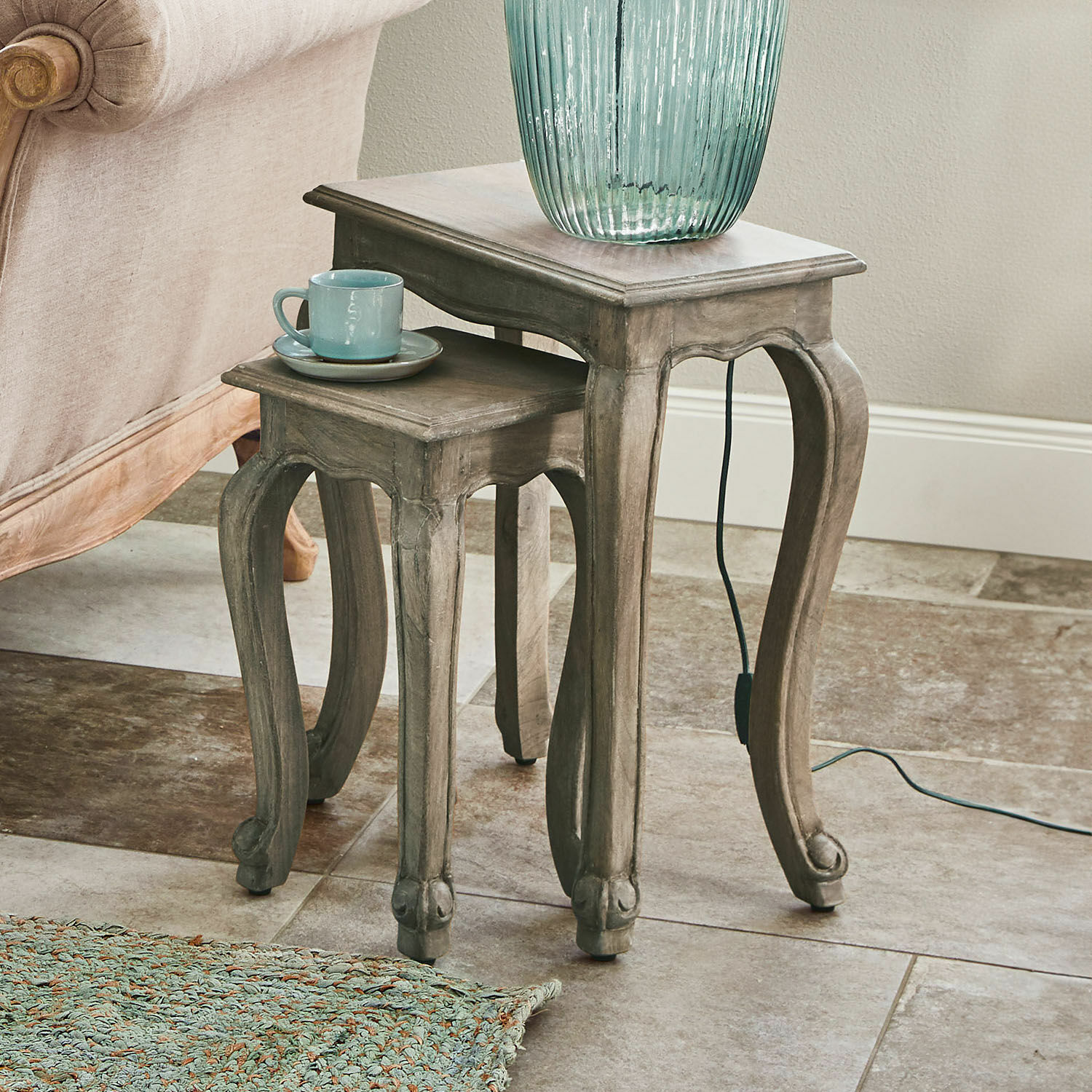 Lot de 2 tables d'appoint Nima