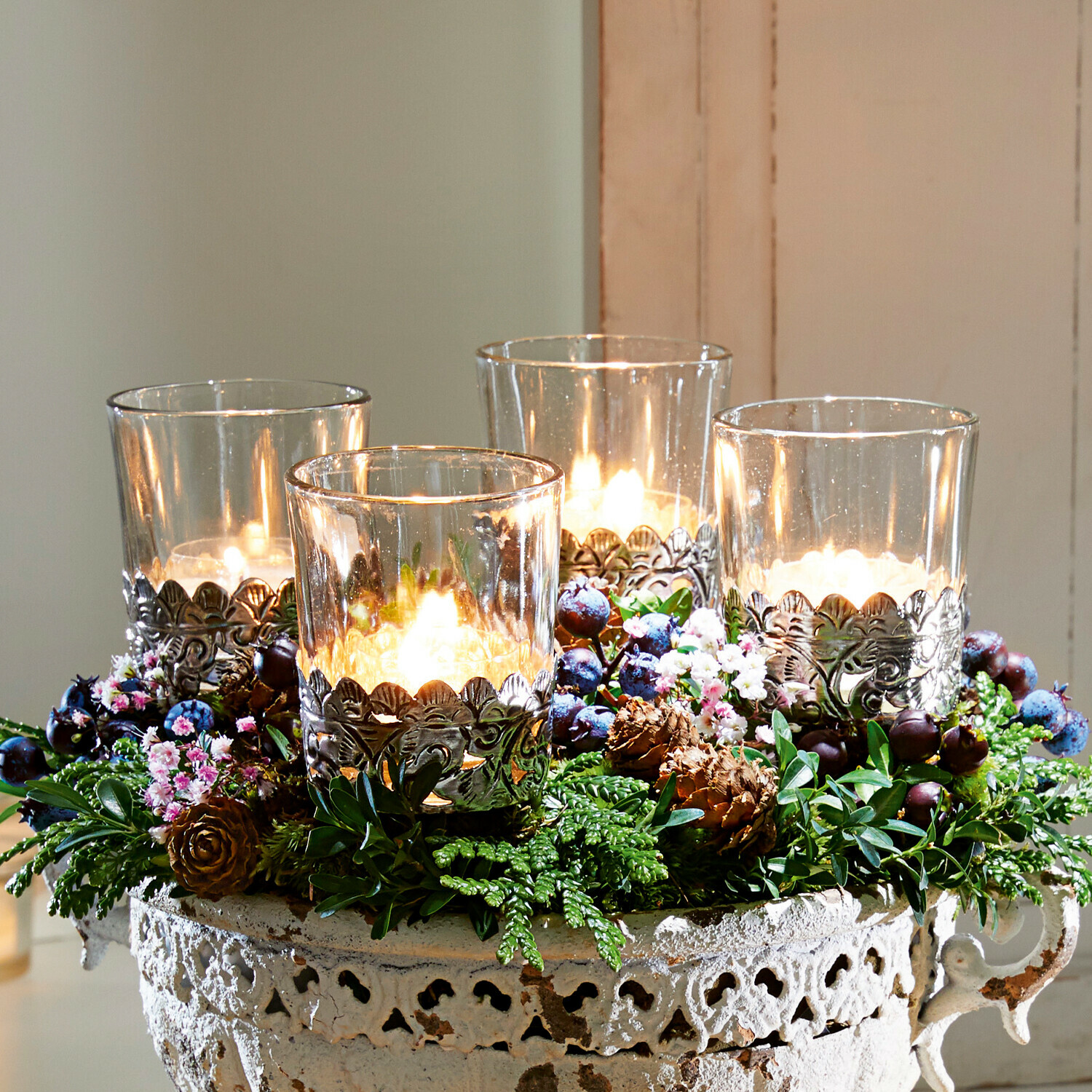 Windlicht 4er Set Pinelle