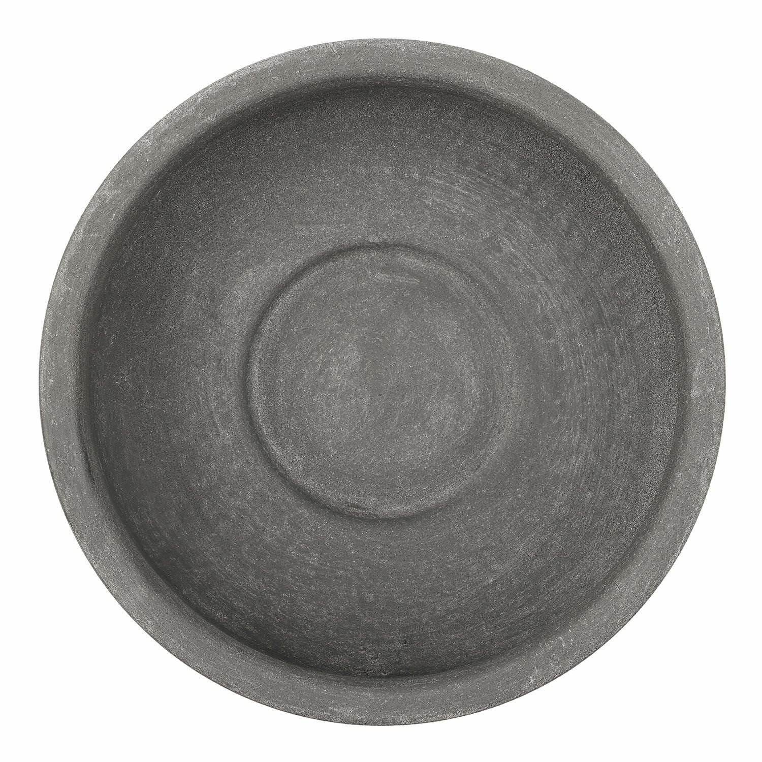 Runde graue Steinschale, ideal für Dekoration und Aufbewahrung