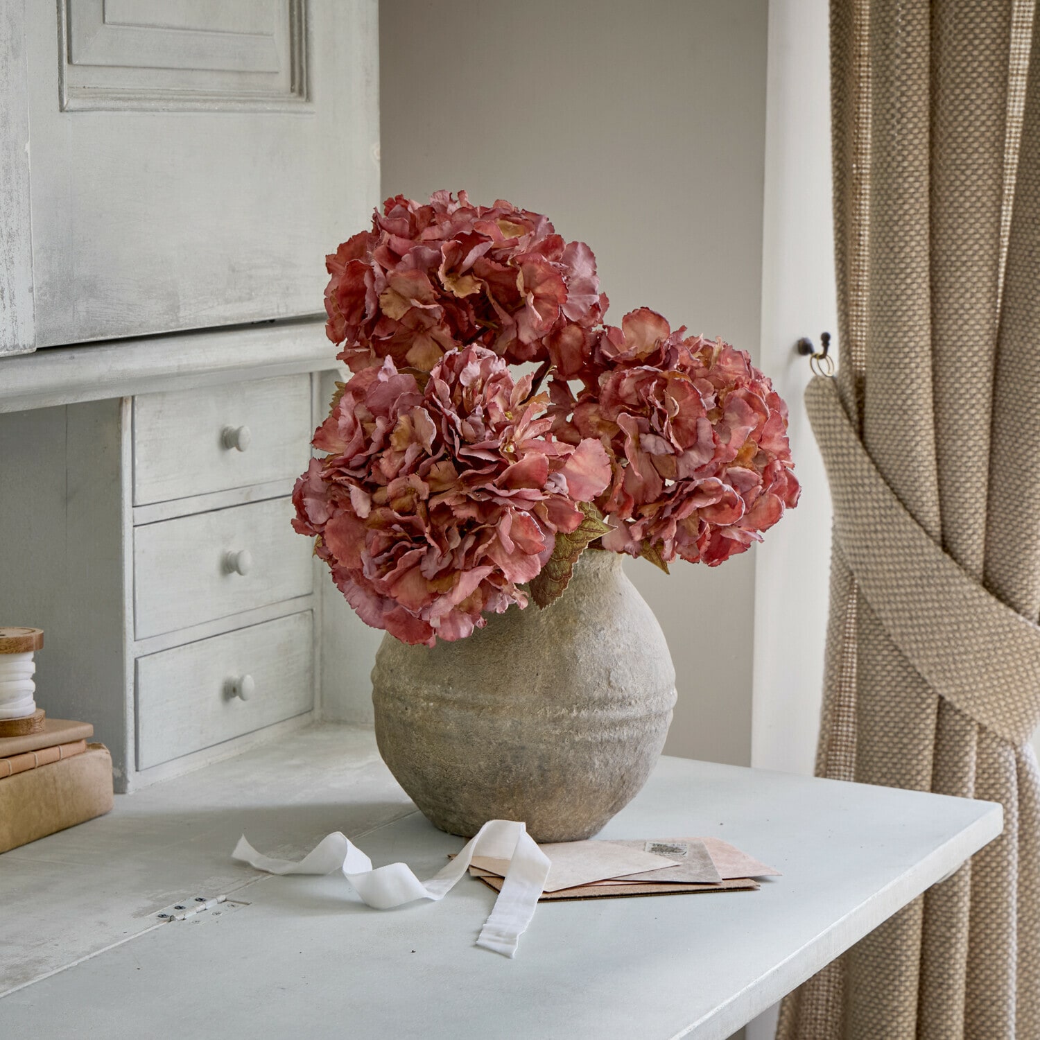 Kunstblume Hortensie 3er Set Orvianne