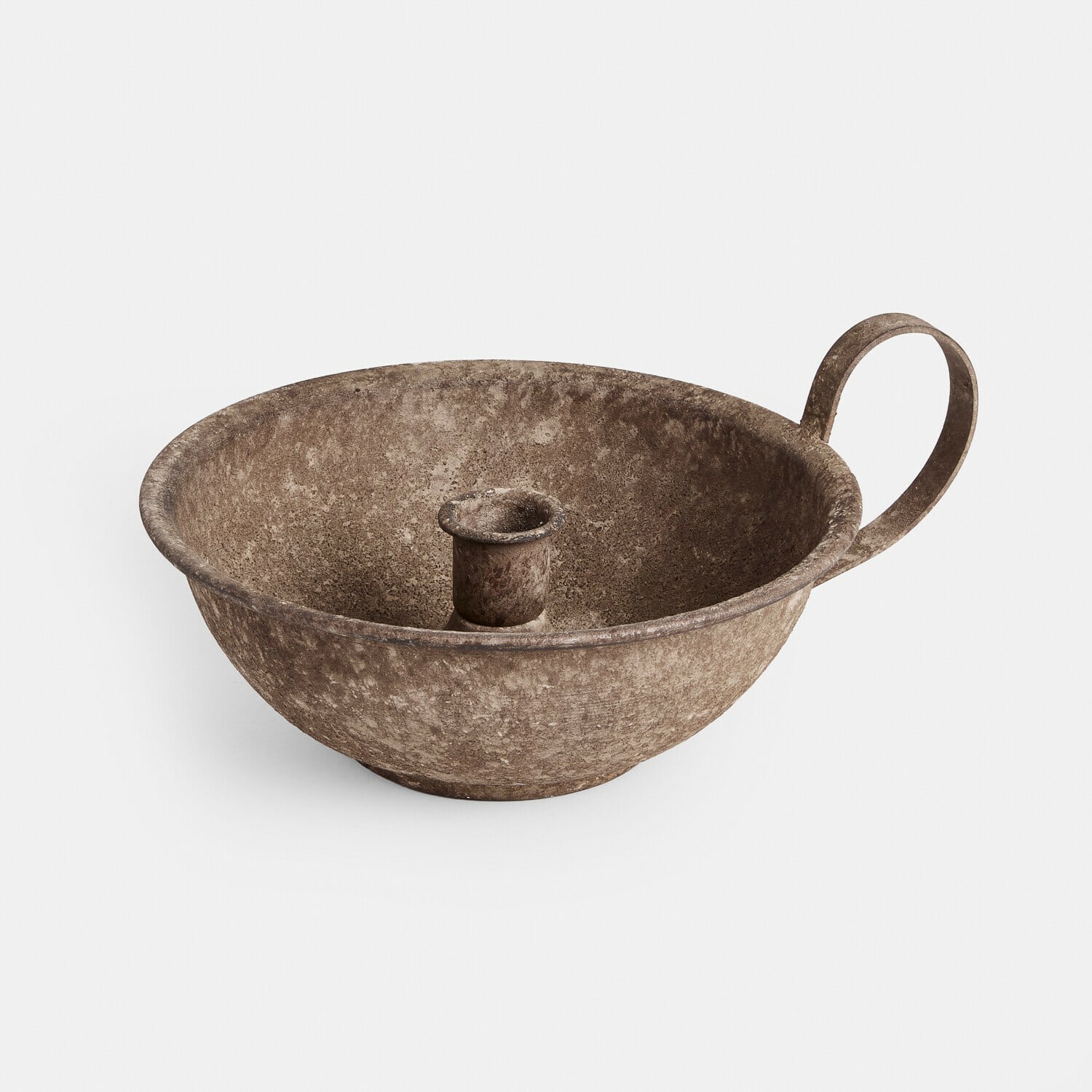 Kerzenhalter Drélovine Rustikaler brauner Metall-Kerzenhalter mit Griff, Vintage-Dekoration für Innenräume