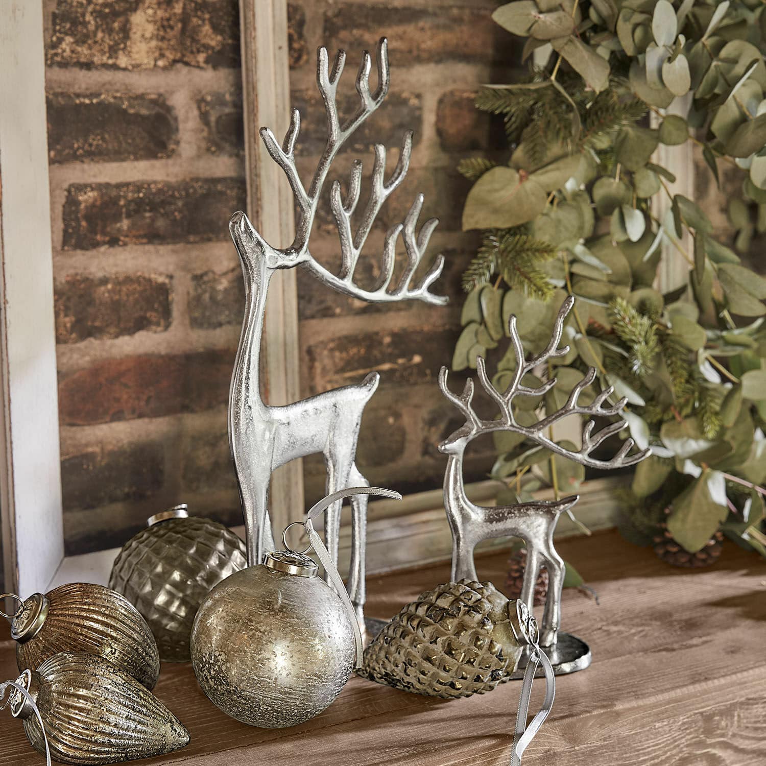 Lot de 2 rennes décoratifs Zerlay Lot de 2 rennes décoratifs Zerlay