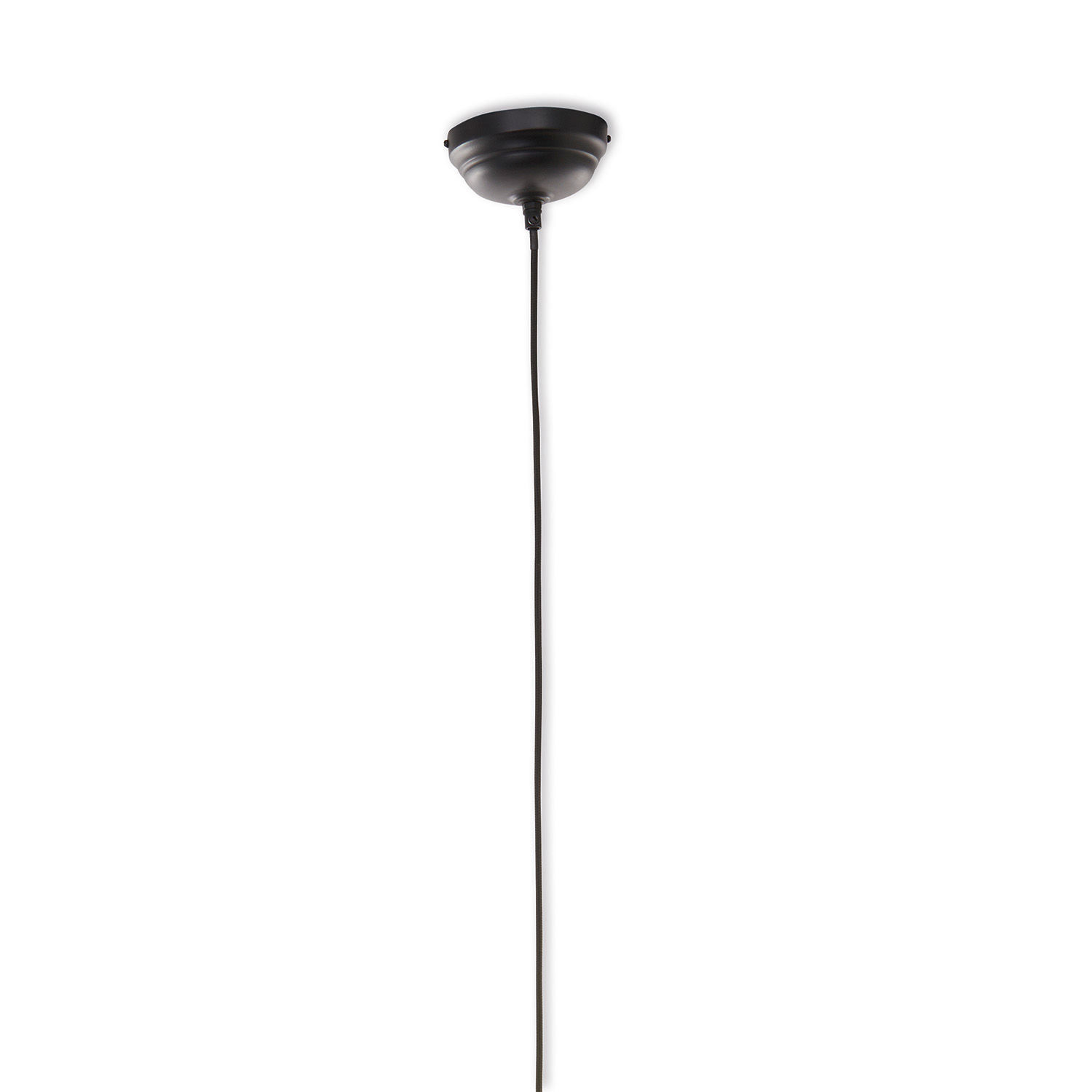 Schwarze Metall-Deckenhalterung mit Kabel für Lampe, minimalistisches Beleuchtungselement