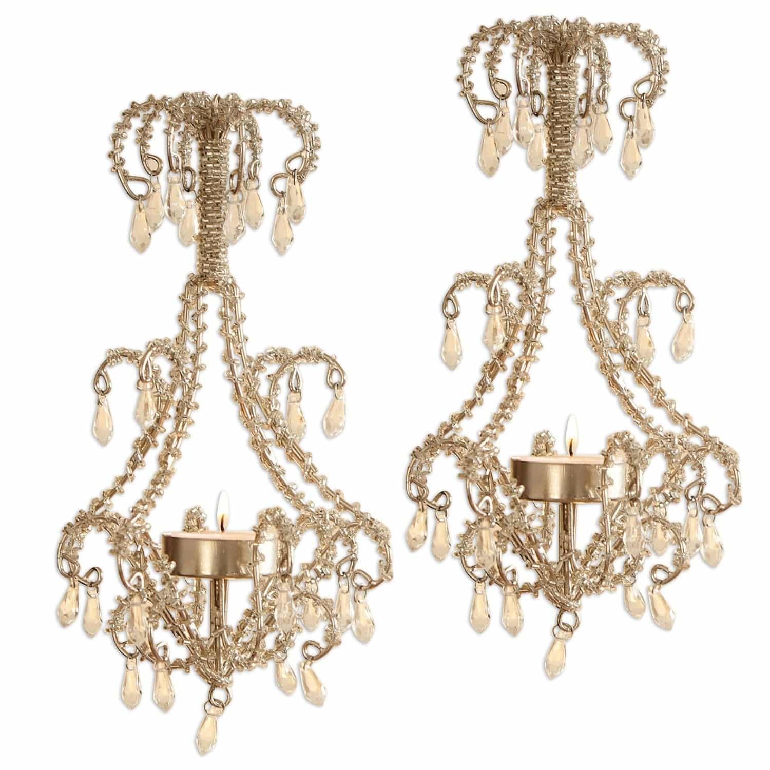 Teelichthalter 2er Set Lustre