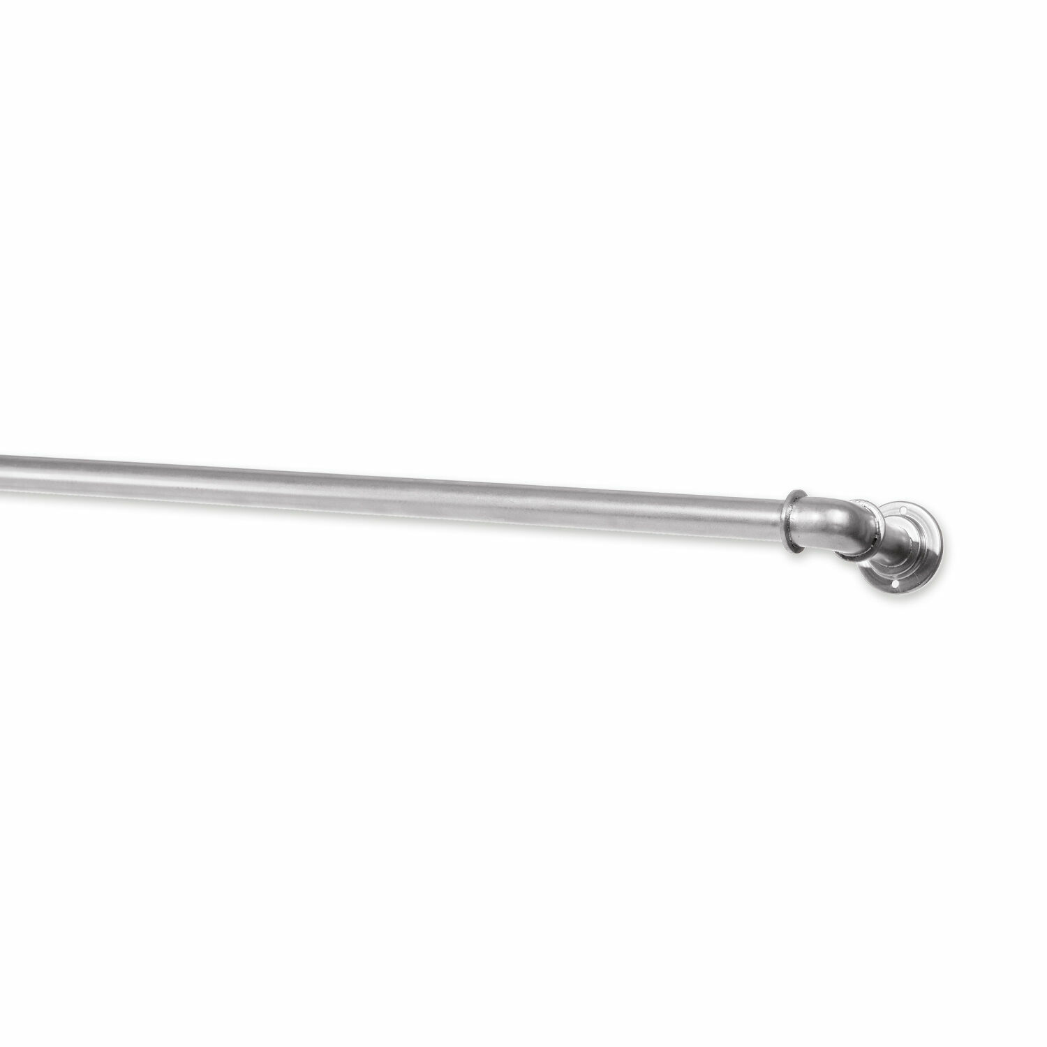 Metallrohr in Silber mit Wandhalterung, minimalistisches Design für Innenräume